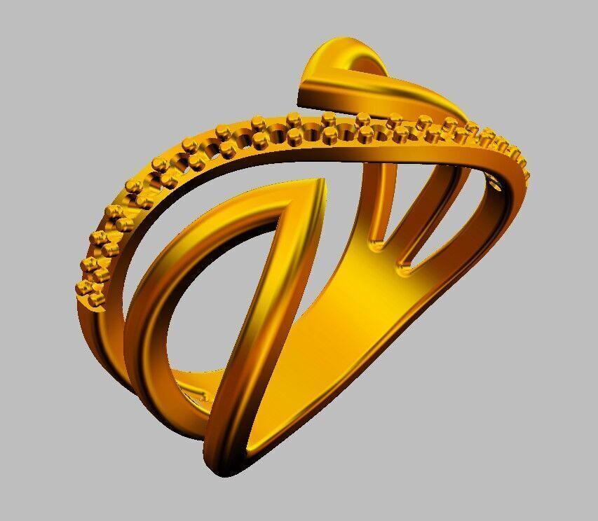 Diamond Ring 3D print model_10