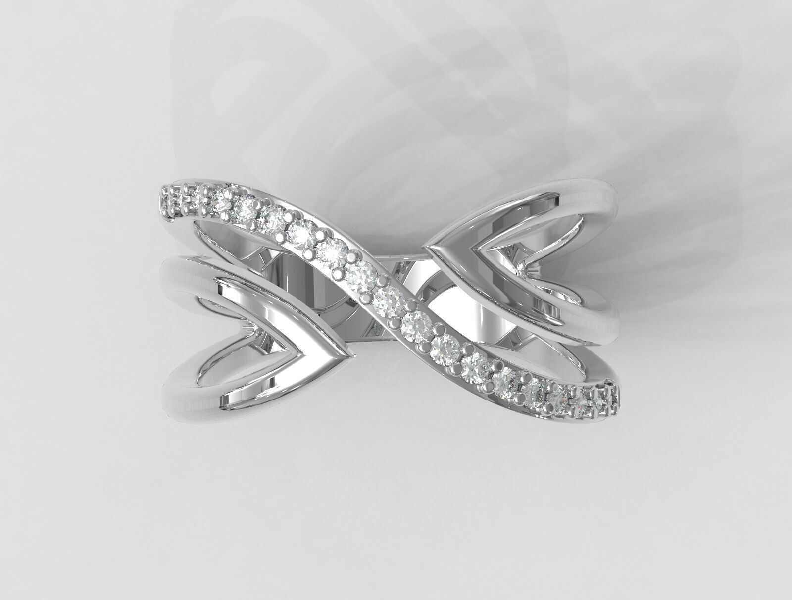 Diamond Ring 3D print model_4