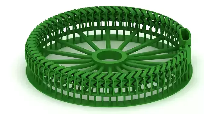 10 MM 2 line spiral Franco Cuban Bracelet or necklace edge  3D print model