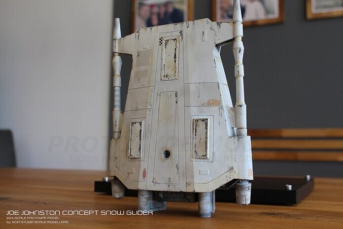 McQuarrie Concept snowspeeder V2  3D print model 7