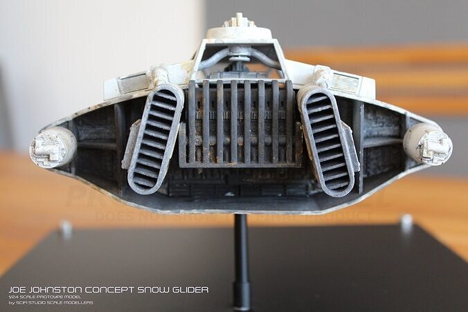 McQuarrie Concept snowspeeder V2  3D print model 6