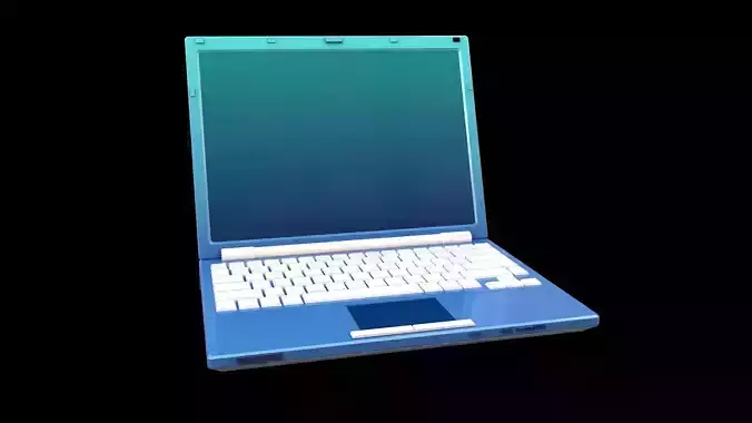 stylish cartoon labtop