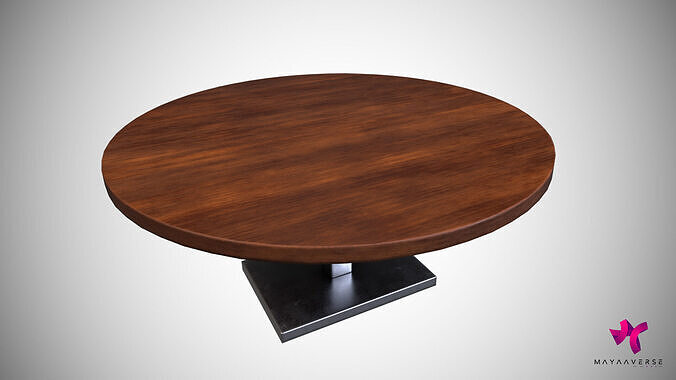 Round Table Low-poly 3D model
