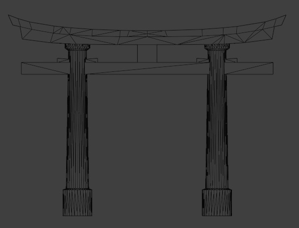 Torii Gates- Low-Poly Models Low-poly 3D model_6