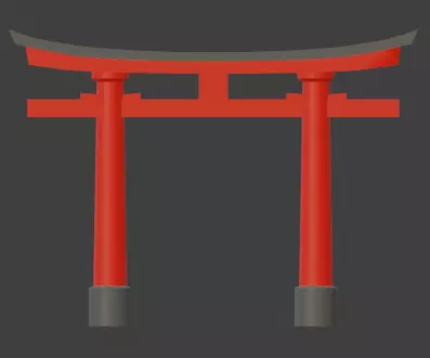 Torii Gates- Low-Poly Models Low-poly 3D model_0