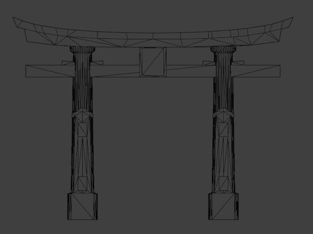 Torii Gates- Low-Poly Models Low-poly 3D model_15