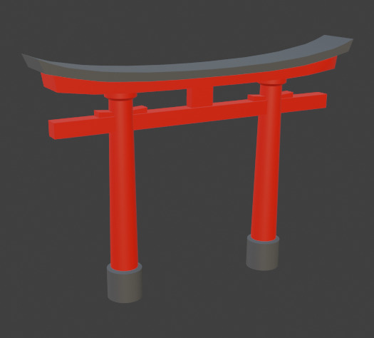Torii Gates- Low-Poly Models Low-poly 3D model_3