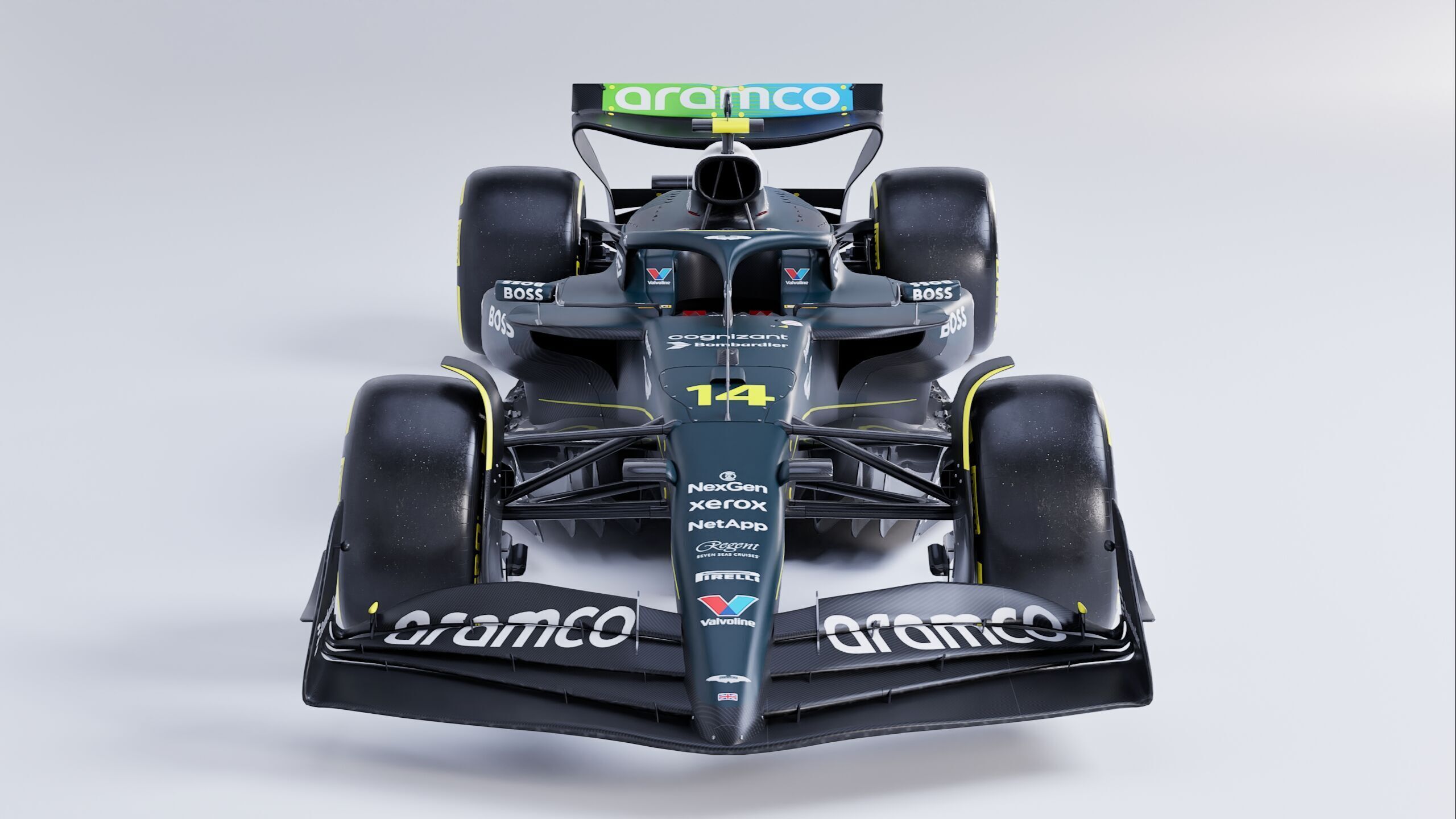 F1 2025 Aston Martin AMR25 Formula 1 Race Car Low-poly 3D model Low-poly 3D model_2