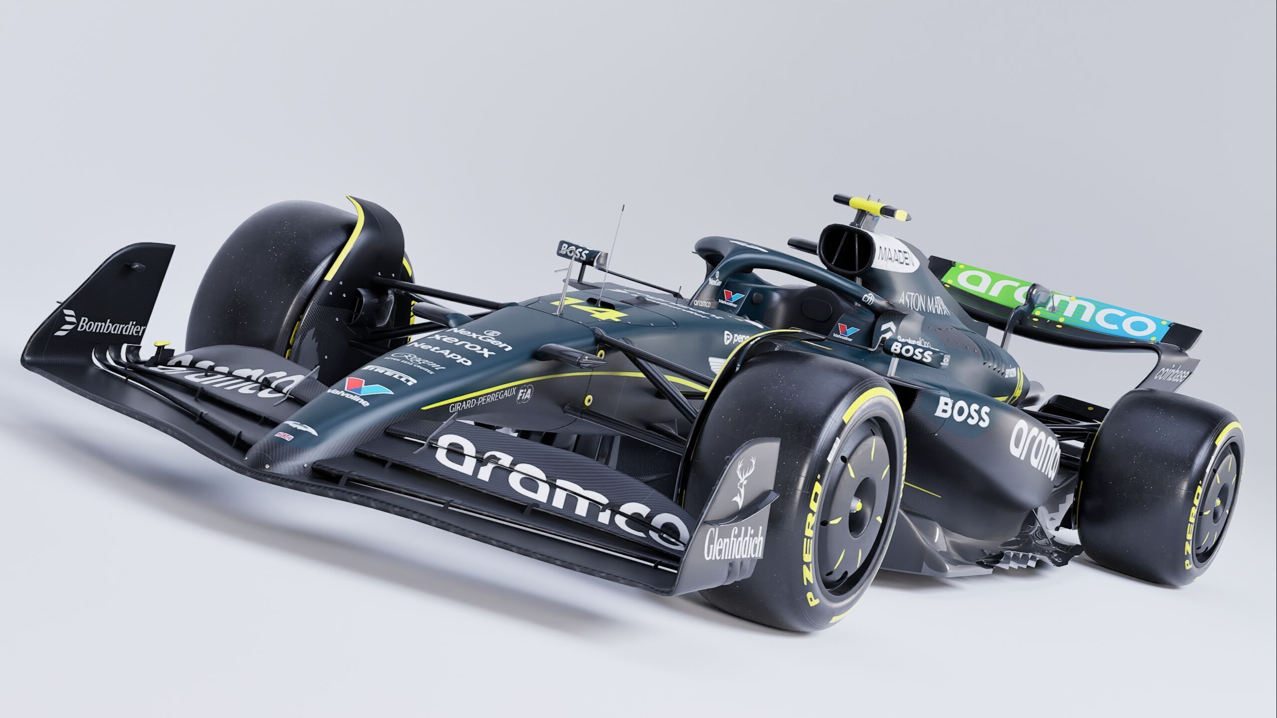 F1 2025 Aston Martin AMR25 Formula 1 Race Car Low-poly 3D model Low-poly 3D model_6