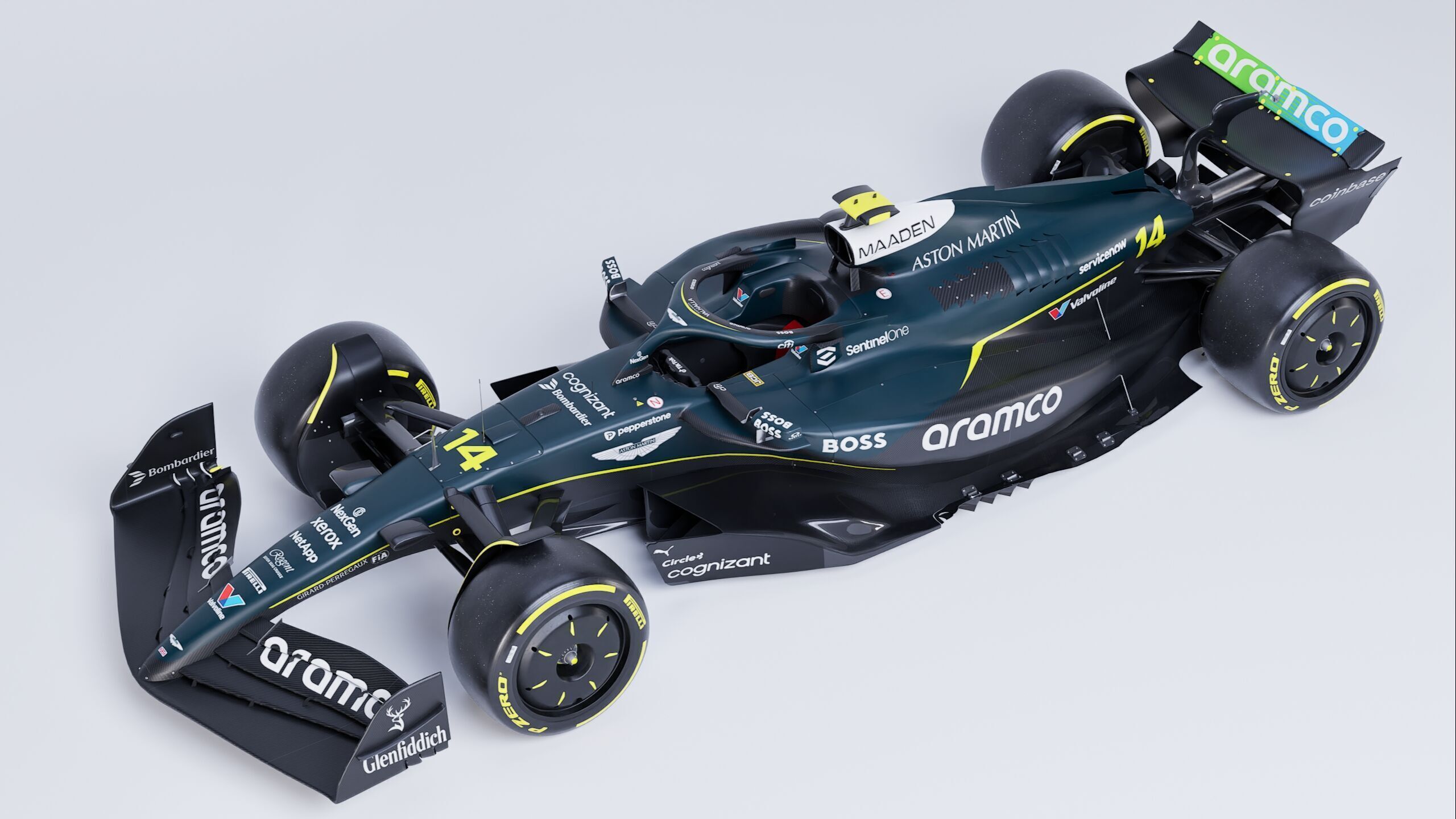 F1 2025 Aston Martin AMR25 Formula 1 Race Car Low-poly 3D model Low-poly 3D model_10