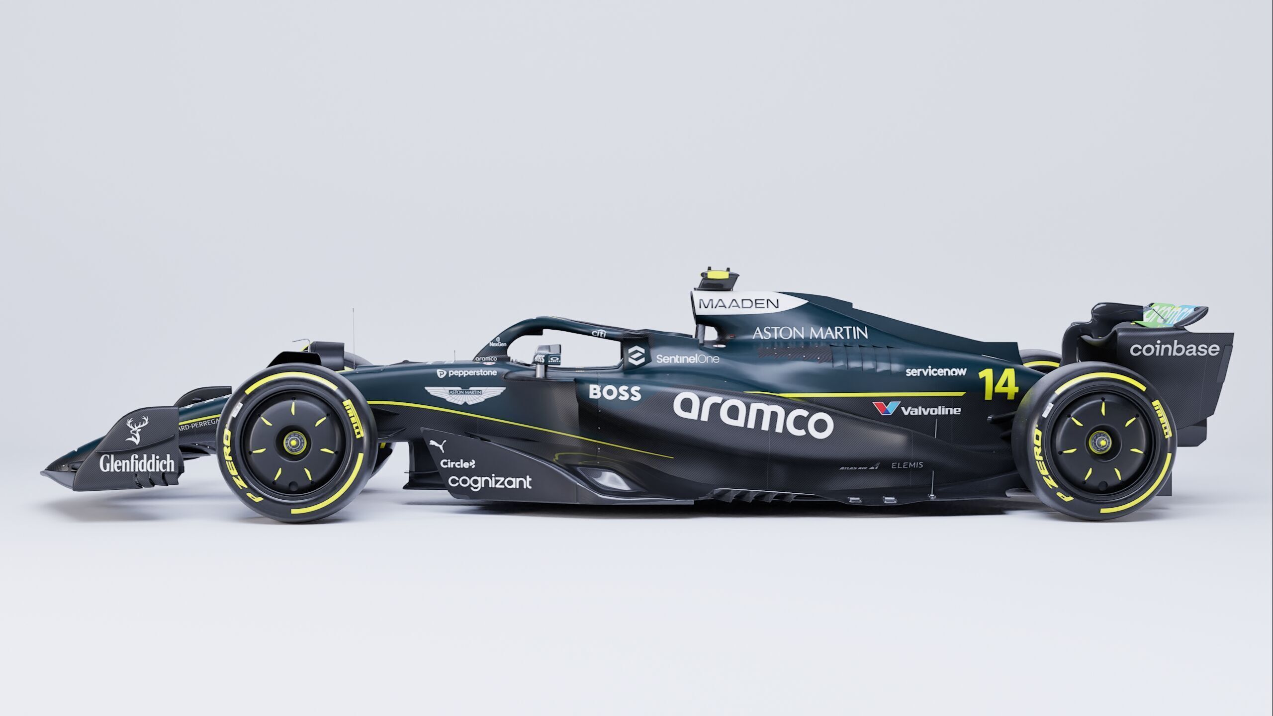 F1 2025 Aston Martin AMR25 Formula 1 Race Car Low-poly 3D model Low-poly 3D model_1