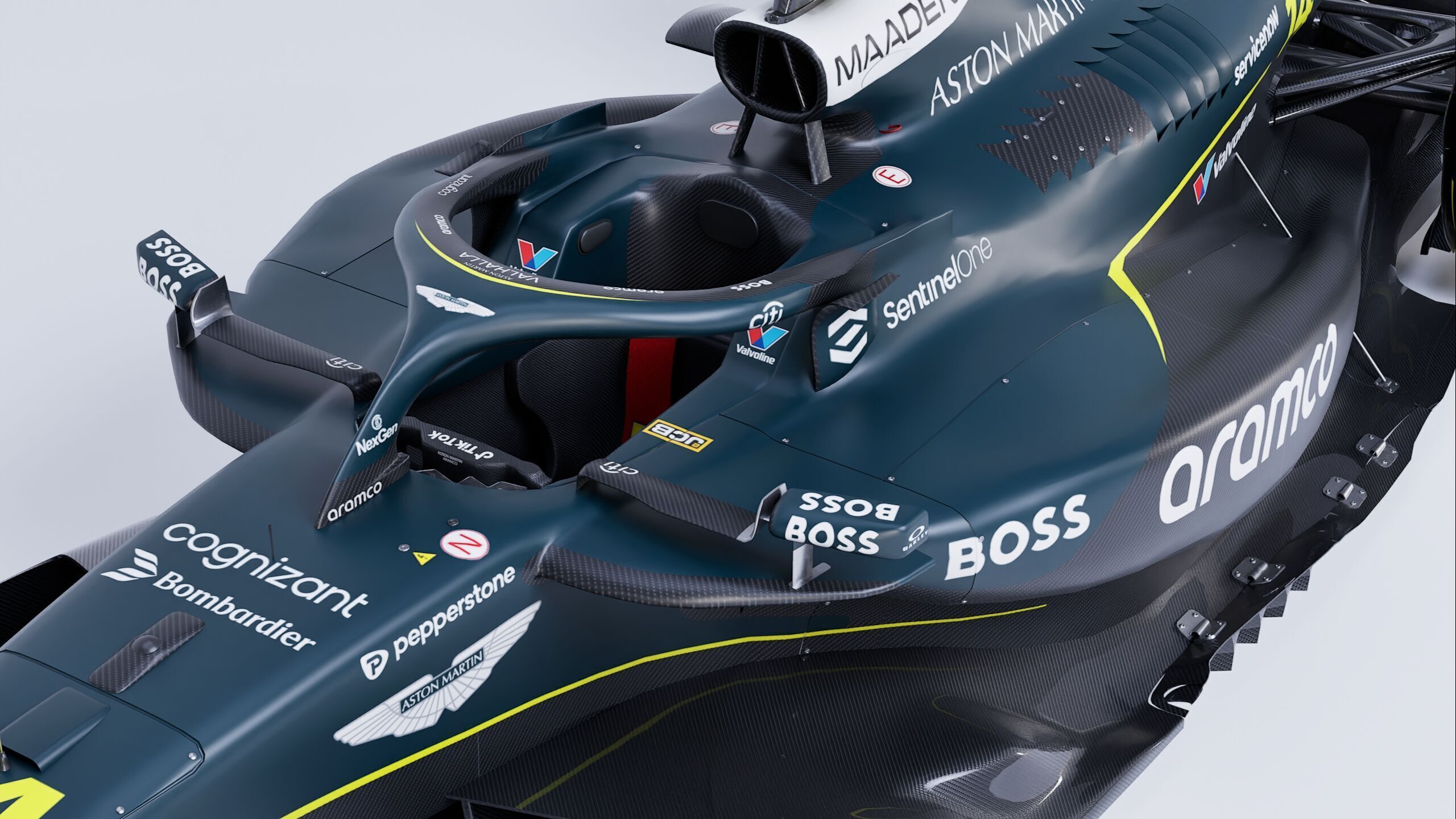 F1 2025 Aston Martin AMR25 Formula 1 Race Car Low-poly 3D model Low-poly 3D model_13