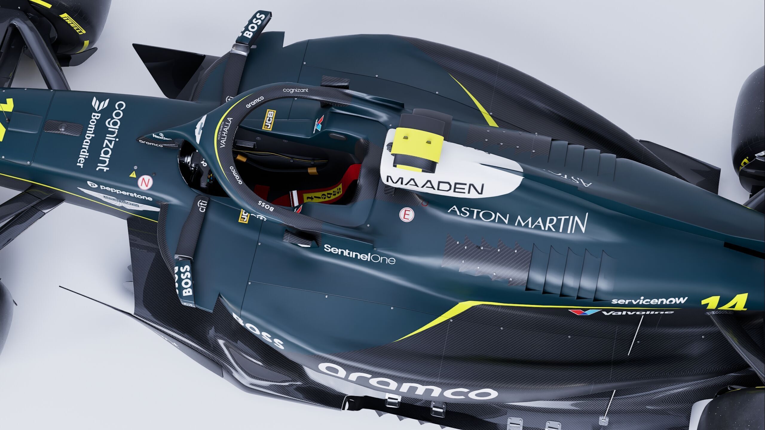 F1 2025 Aston Martin AMR25 Formula 1 Race Car Low-poly 3D model Low-poly 3D model_14