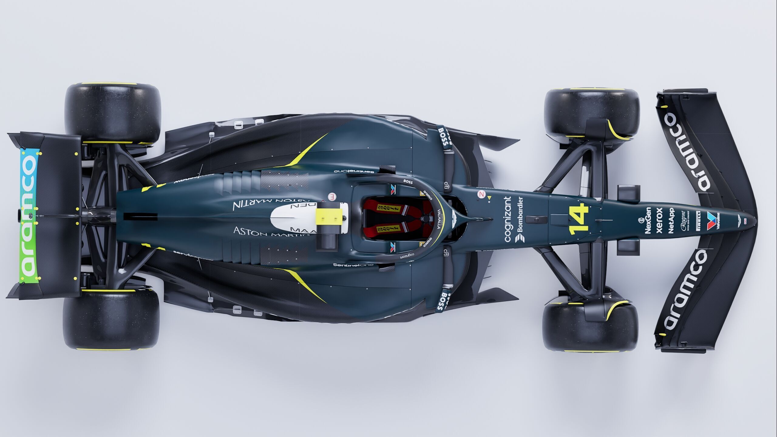 F1 2025 Aston Martin AMR25 Formula 1 Race Car Low-poly 3D model Low-poly 3D model_12