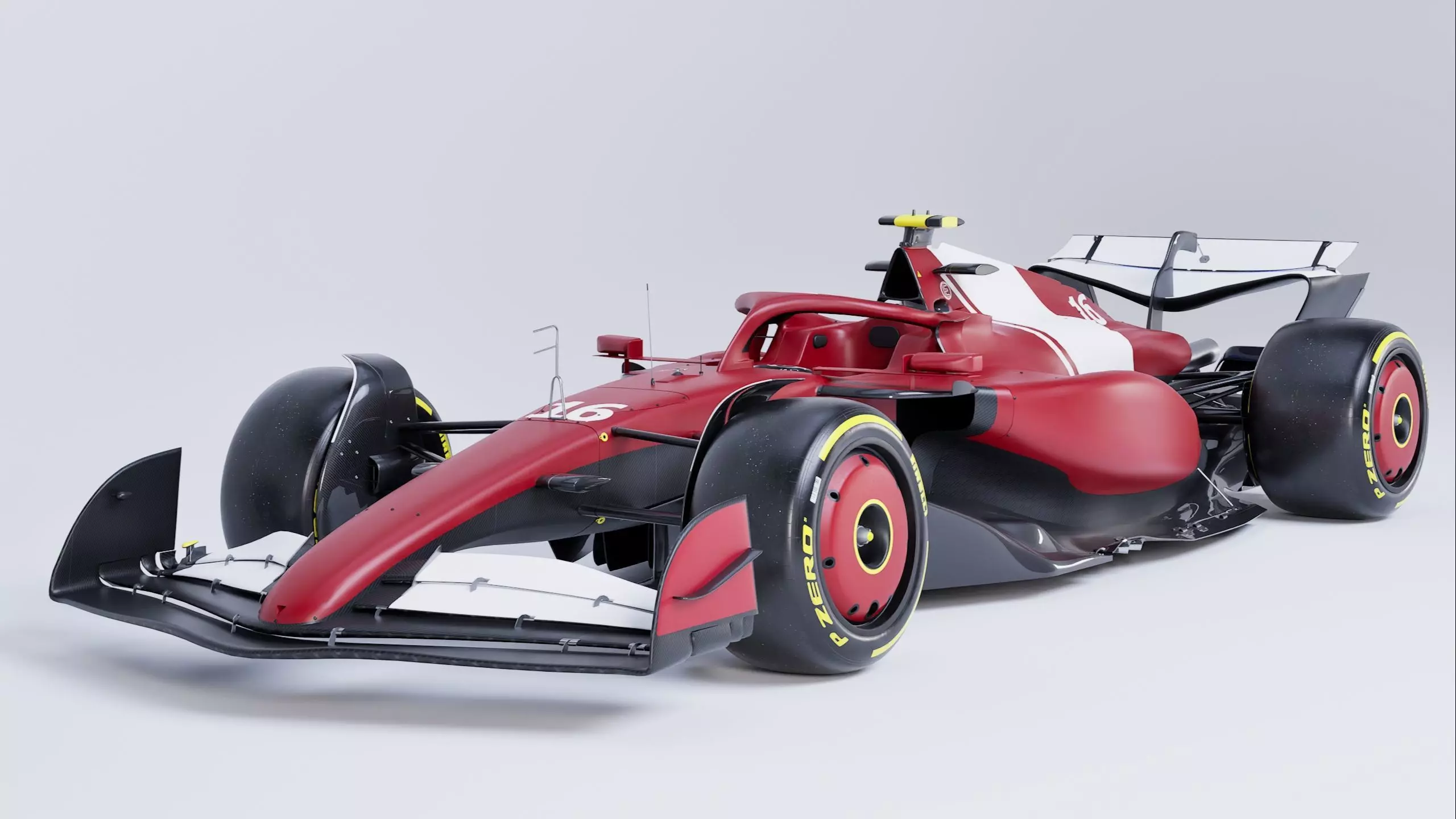 F1 2025 SF-25 Formula 1 Race Car Low-poly 3D model Low-poly 3D model_0
