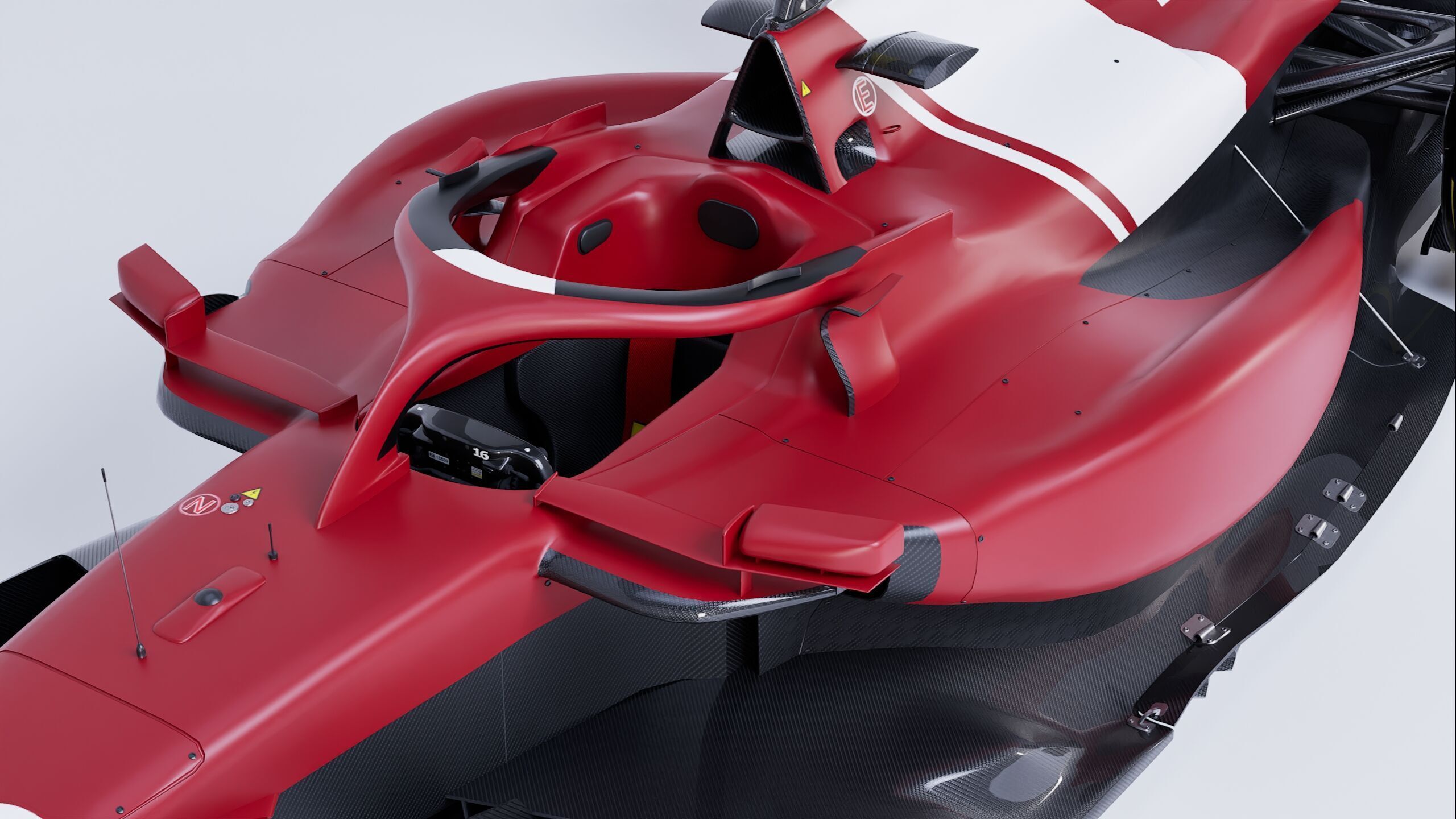 F1 2025 SF-25 Formula 1 Race Car Low-poly 3D model Low-poly 3D model_12