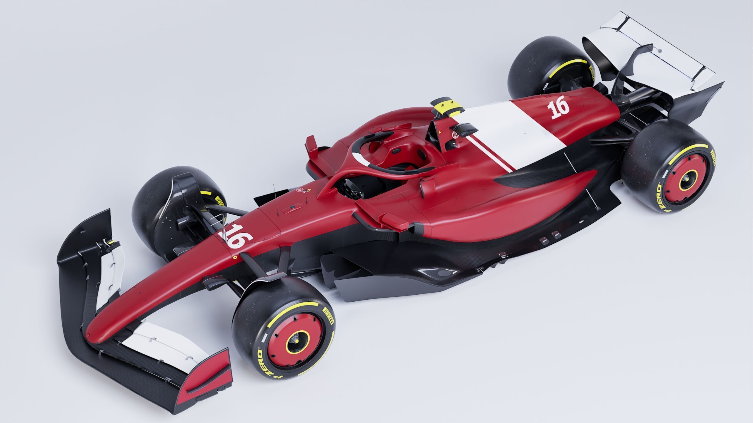 F1 2025 SF-25 Formula 1 Race Car Low-poly 3D model Low-poly 3D model_9