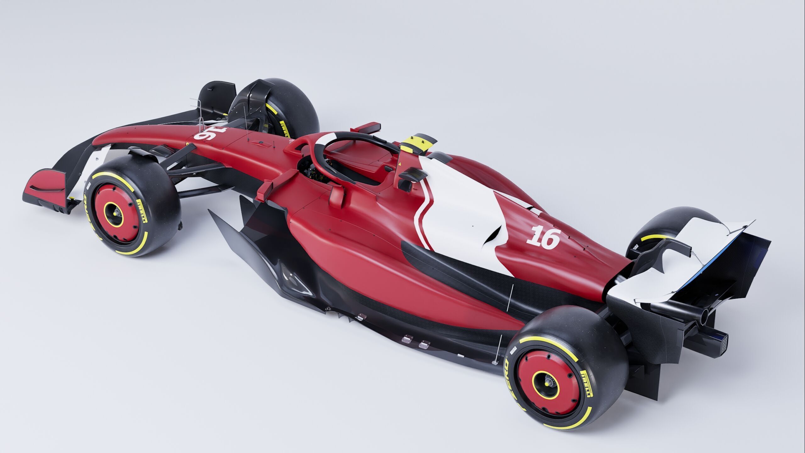 F1 2025 SF-25 Formula 1 Race Car Low-poly 3D model Low-poly 3D model_7