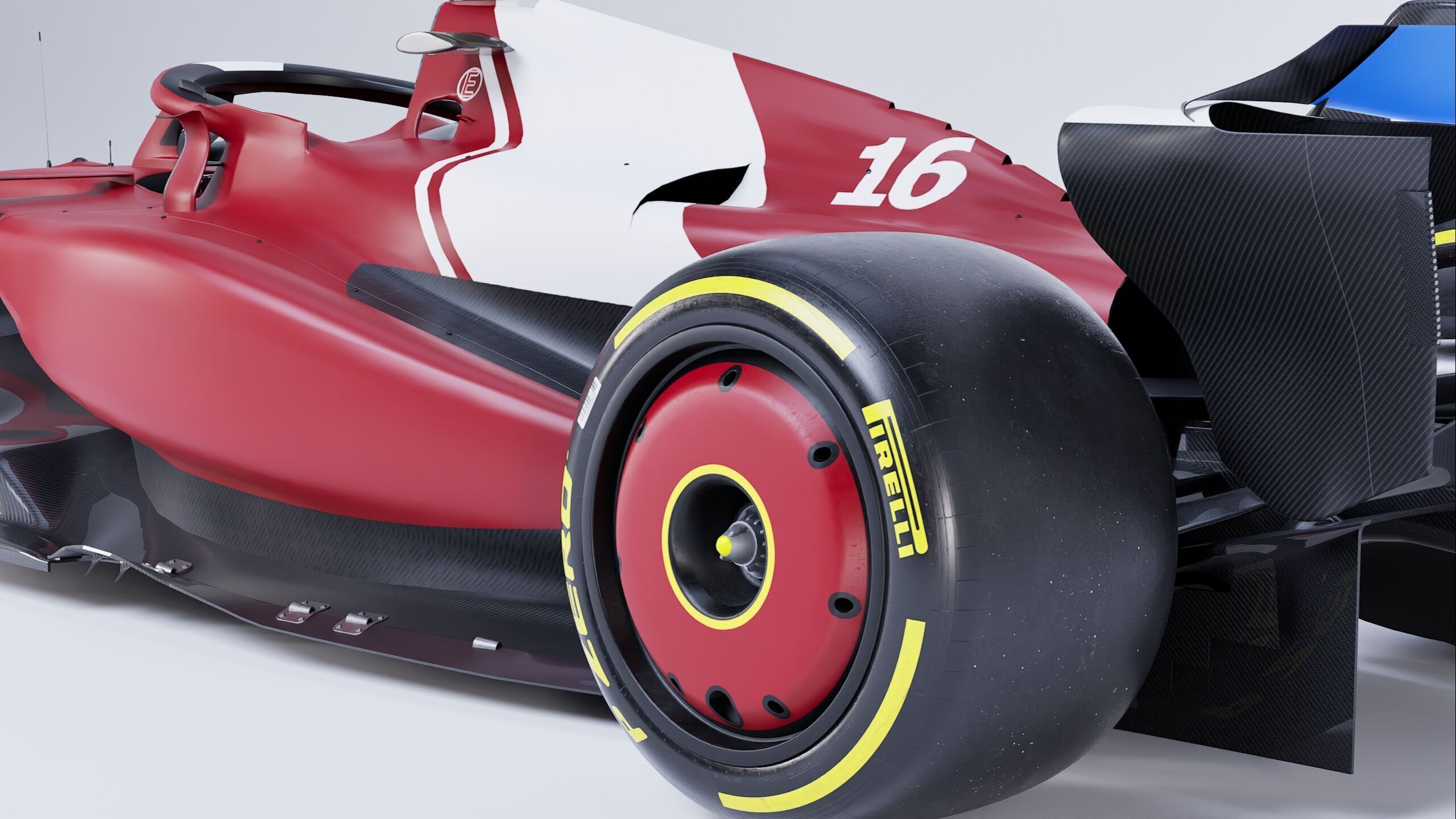 F1 2025 SF-25 Formula 1 Race Car Low-poly 3D model Low-poly 3D model_5