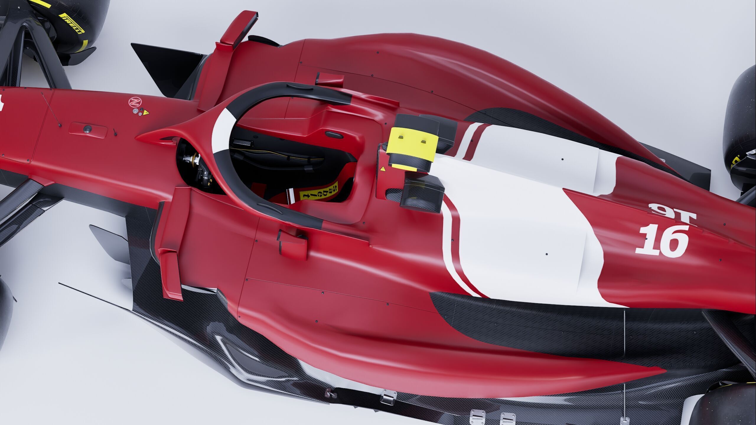 F1 2025 SF-25 Formula 1 Race Car Low-poly 3D model Low-poly 3D model_13