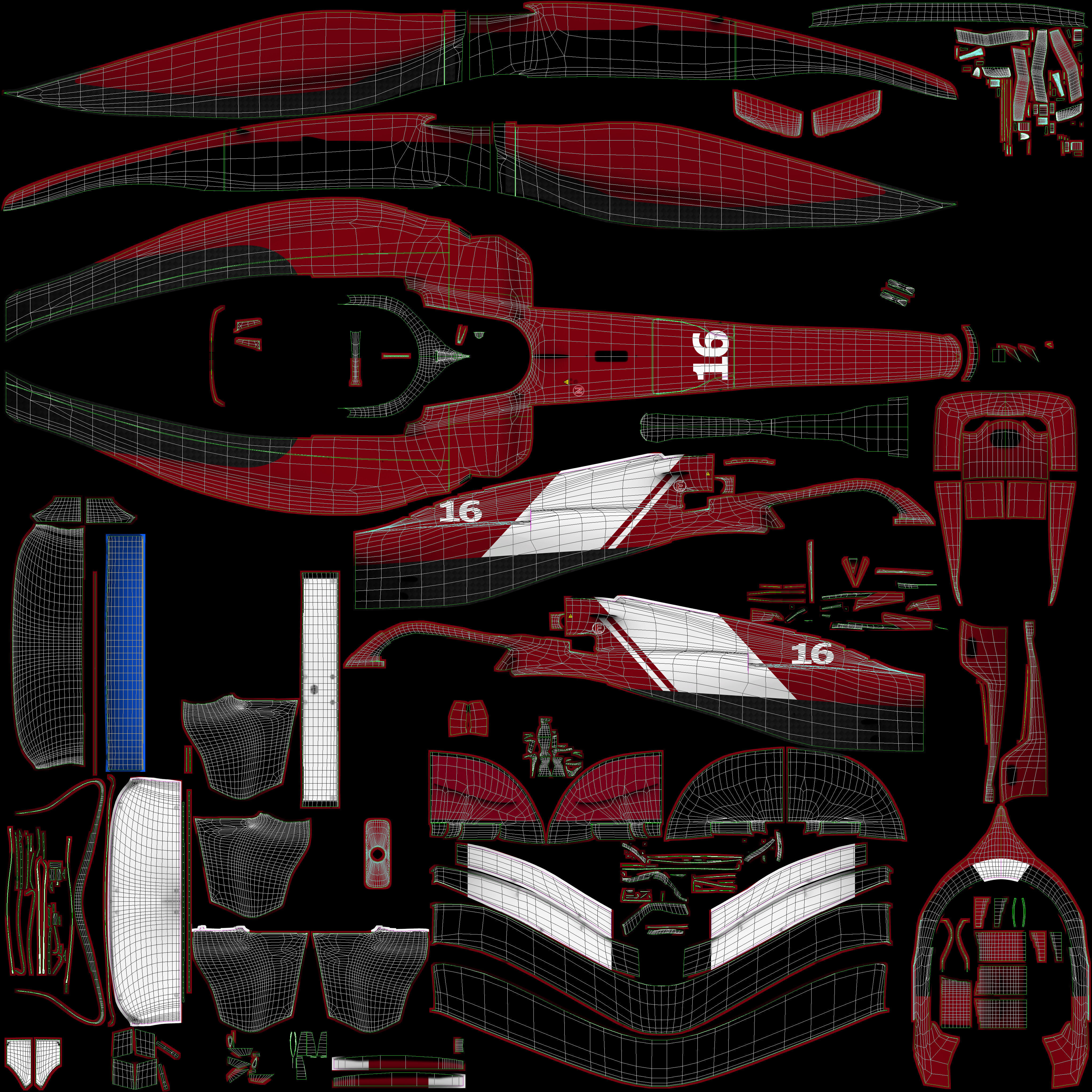 F1 2025 SF-25 Formula 1 Race Car Low-poly 3D model Low-poly 3D model_15