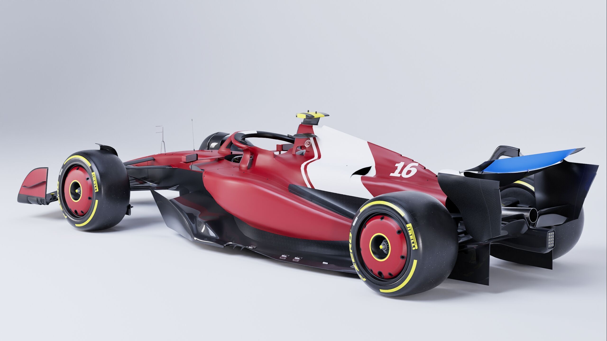 F1 2025 SF-25 Formula 1 Race Car Low-poly 3D model Low-poly 3D model_10