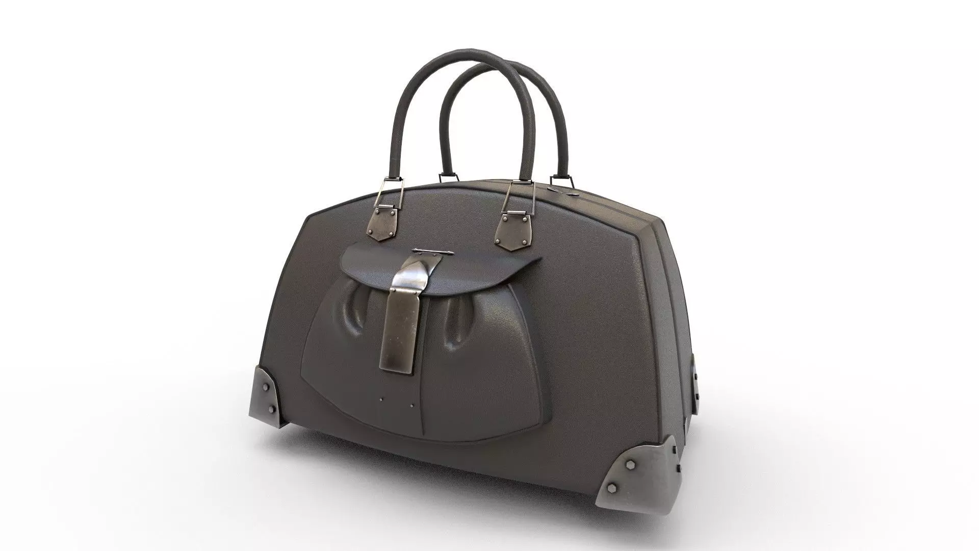 lady leather bag 3D model_0