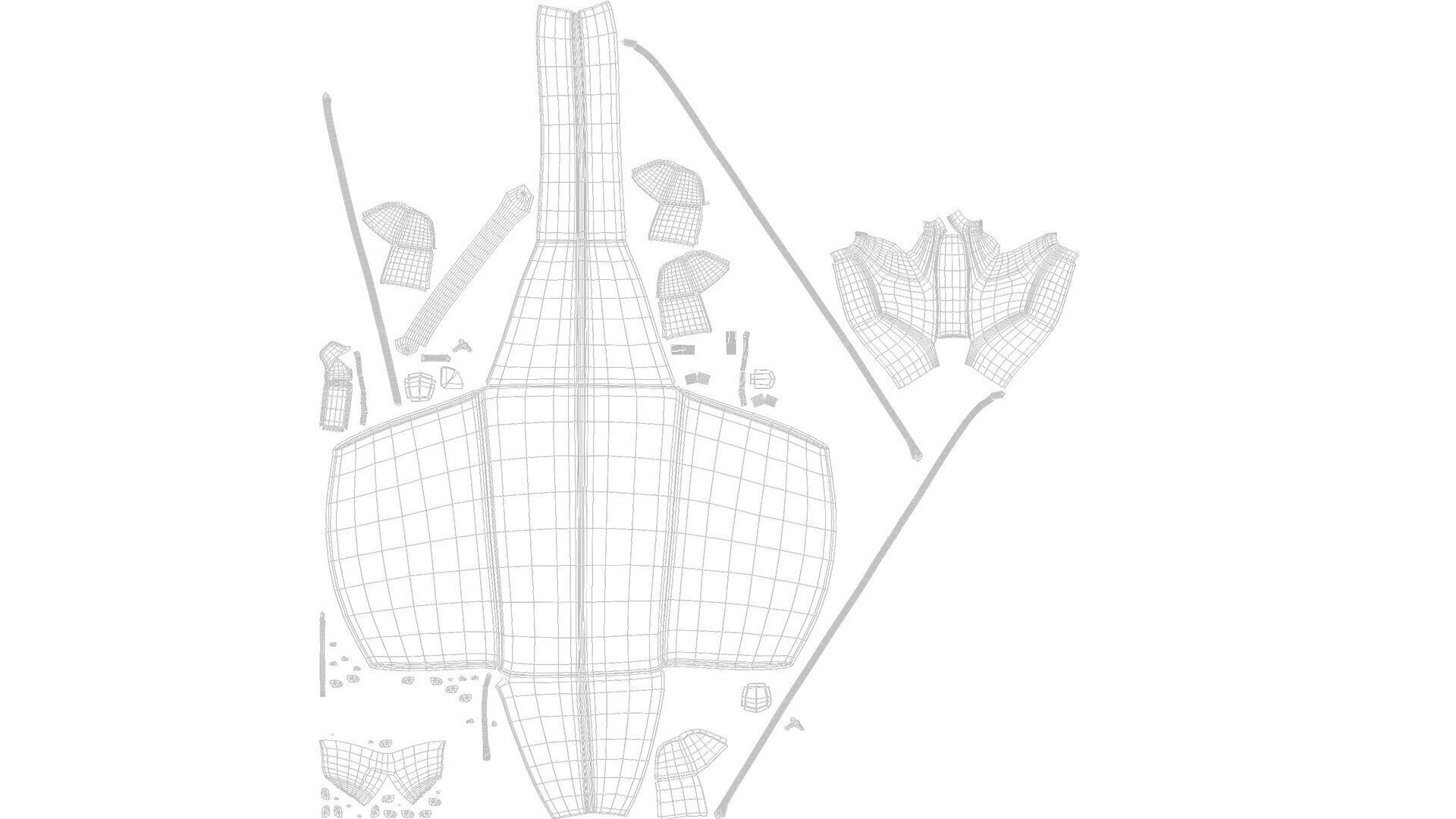 lady leather bag 3D model_6