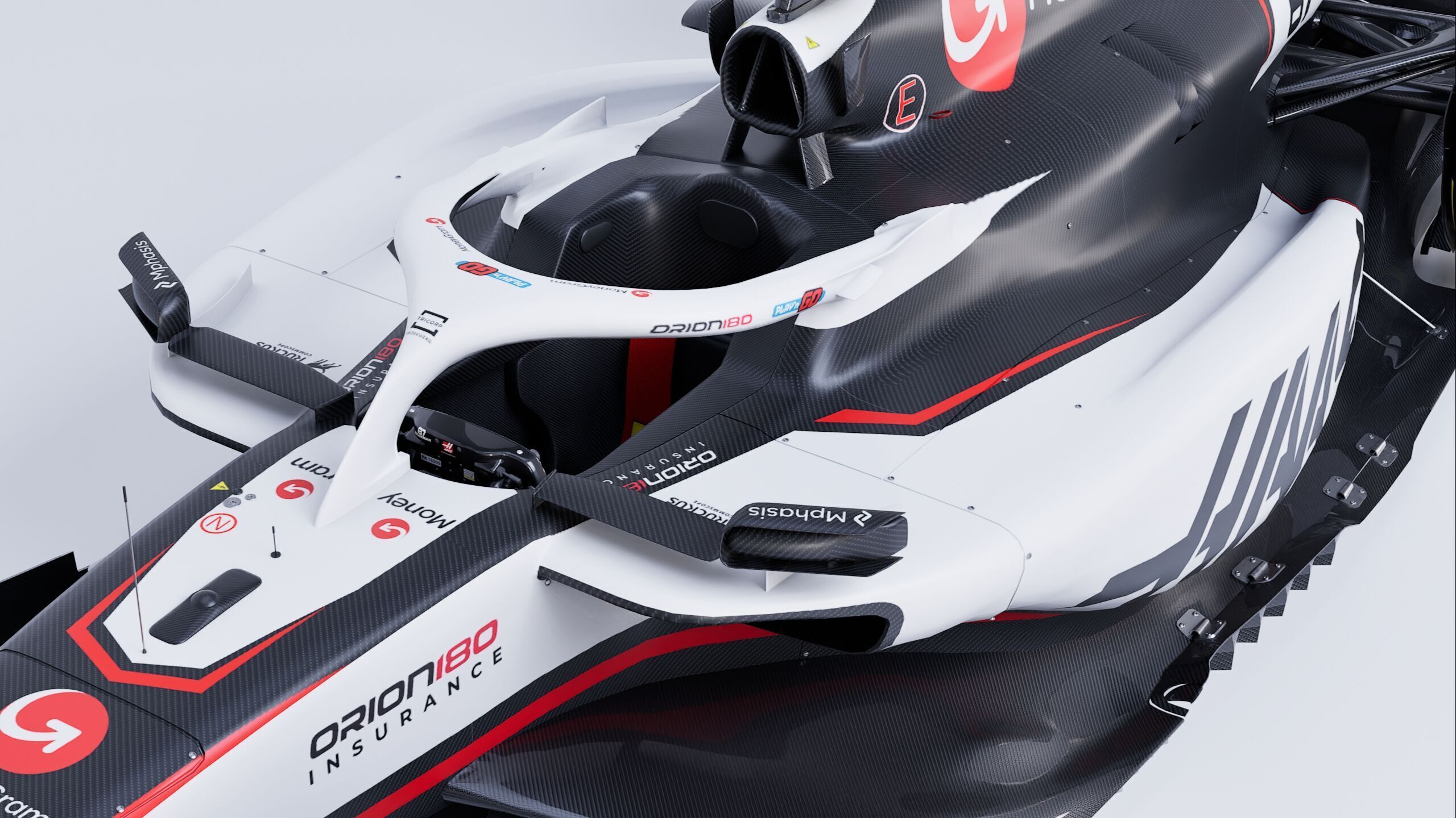 F1 2025 Haas VF-25 Formula 1 Race Car Low-poly 3D model Low-poly 3D model_13