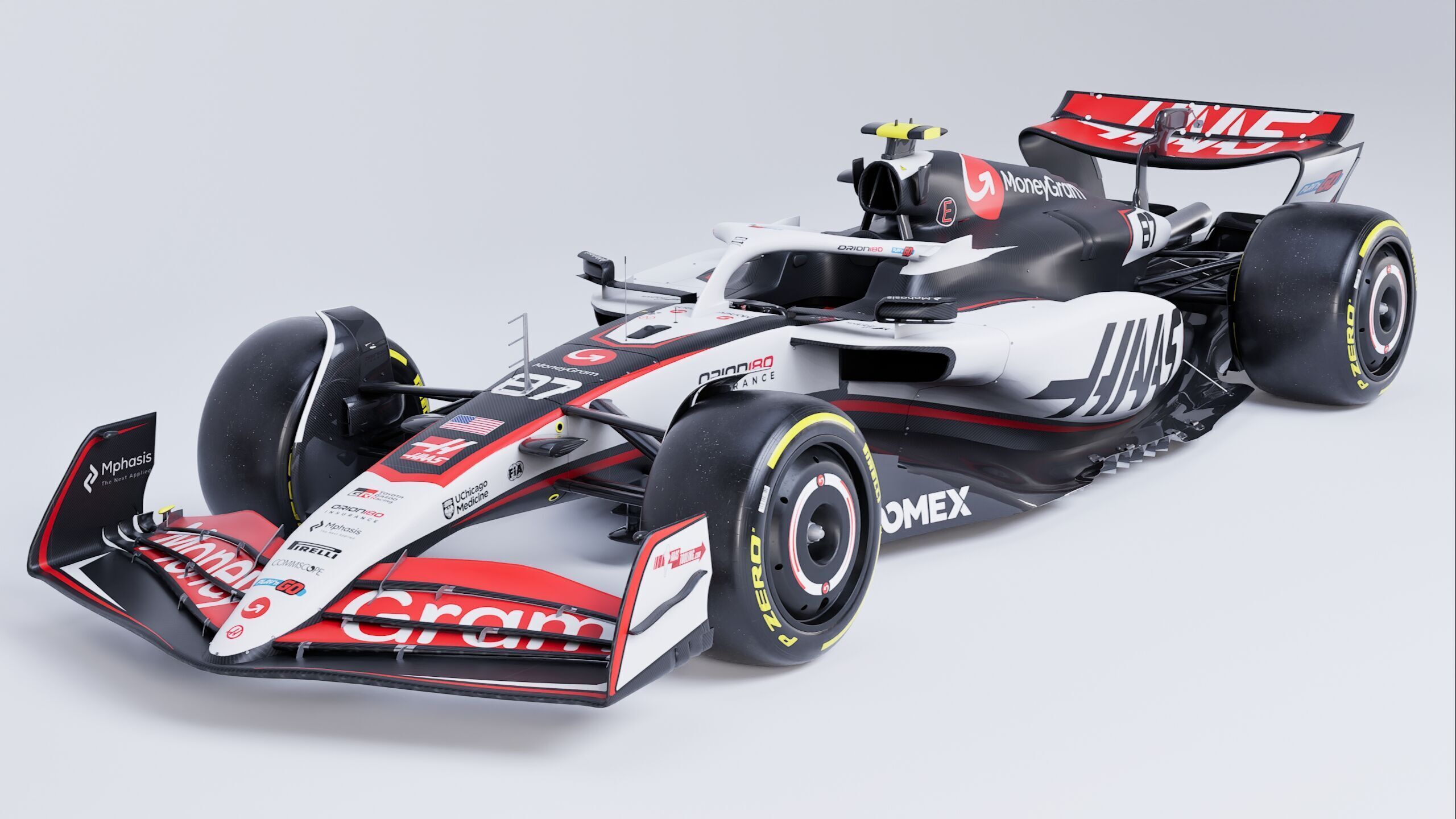 F1 2025 Haas VF-25 Formula 1 Race Car Low-poly 3D model Low-poly 3D model_4