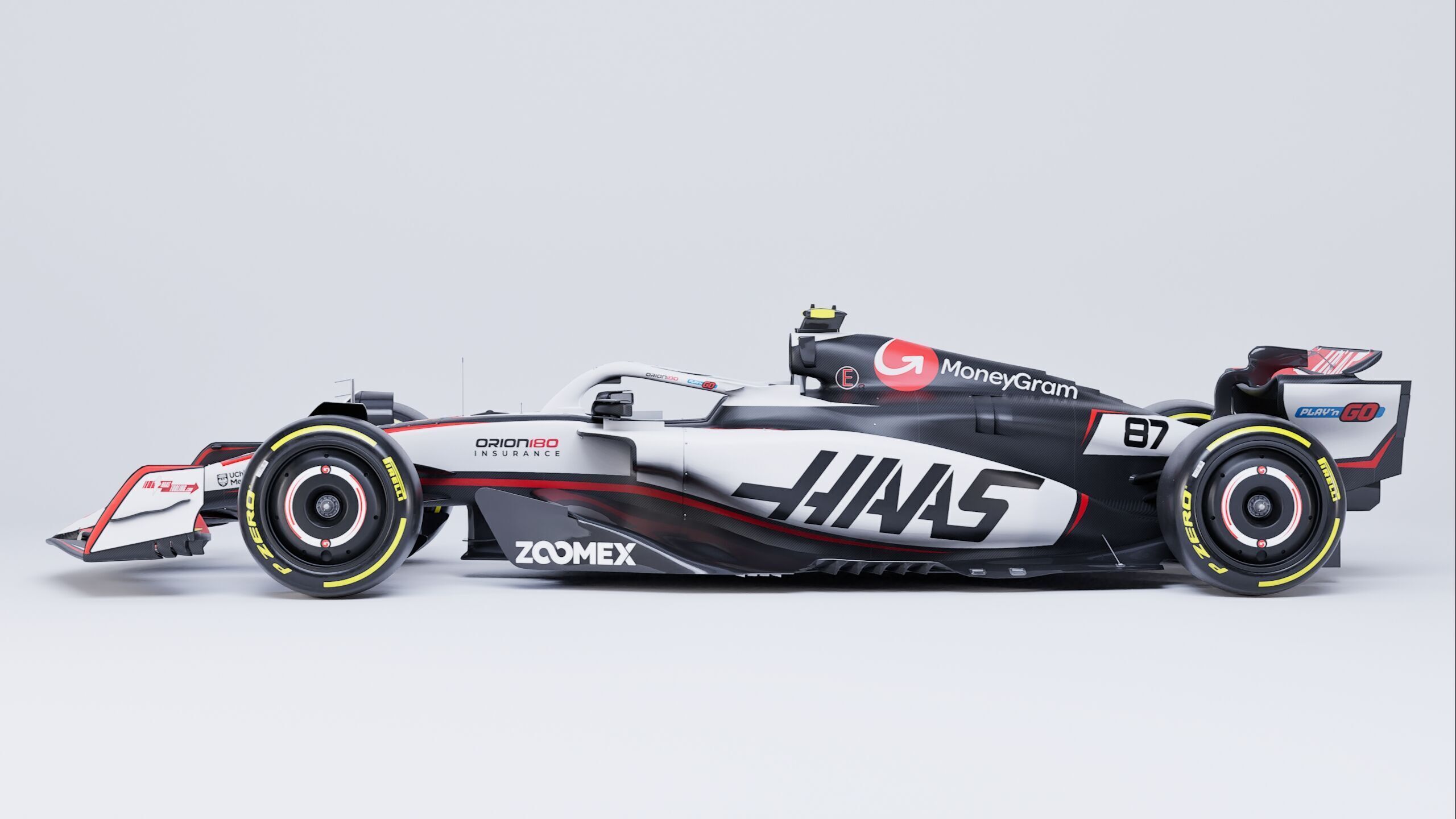 F1 2025 Haas VF-25 Formula 1 Race Car Low-poly 3D model Low-poly 3D model_1