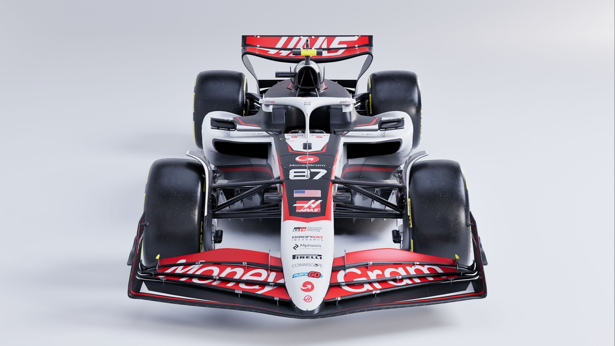 F1 2025 Haas VF-25 Formula 1 Race Car Low-poly 3D model Low-poly 3D model_3