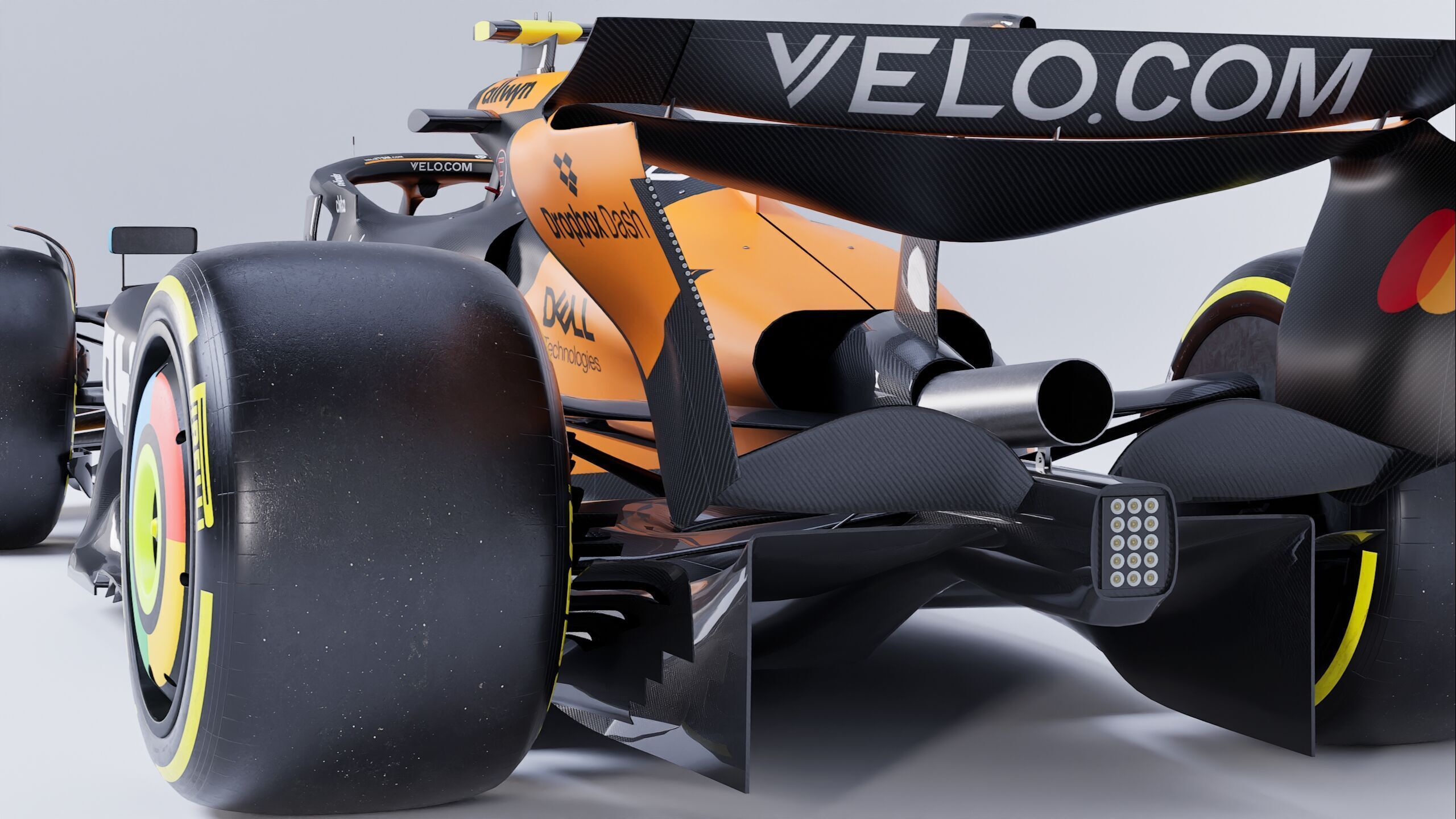 F1 2025 Mclaren MCL39 Formula 1 Race Car Low-poly 3D model Low-poly 3D model_5
