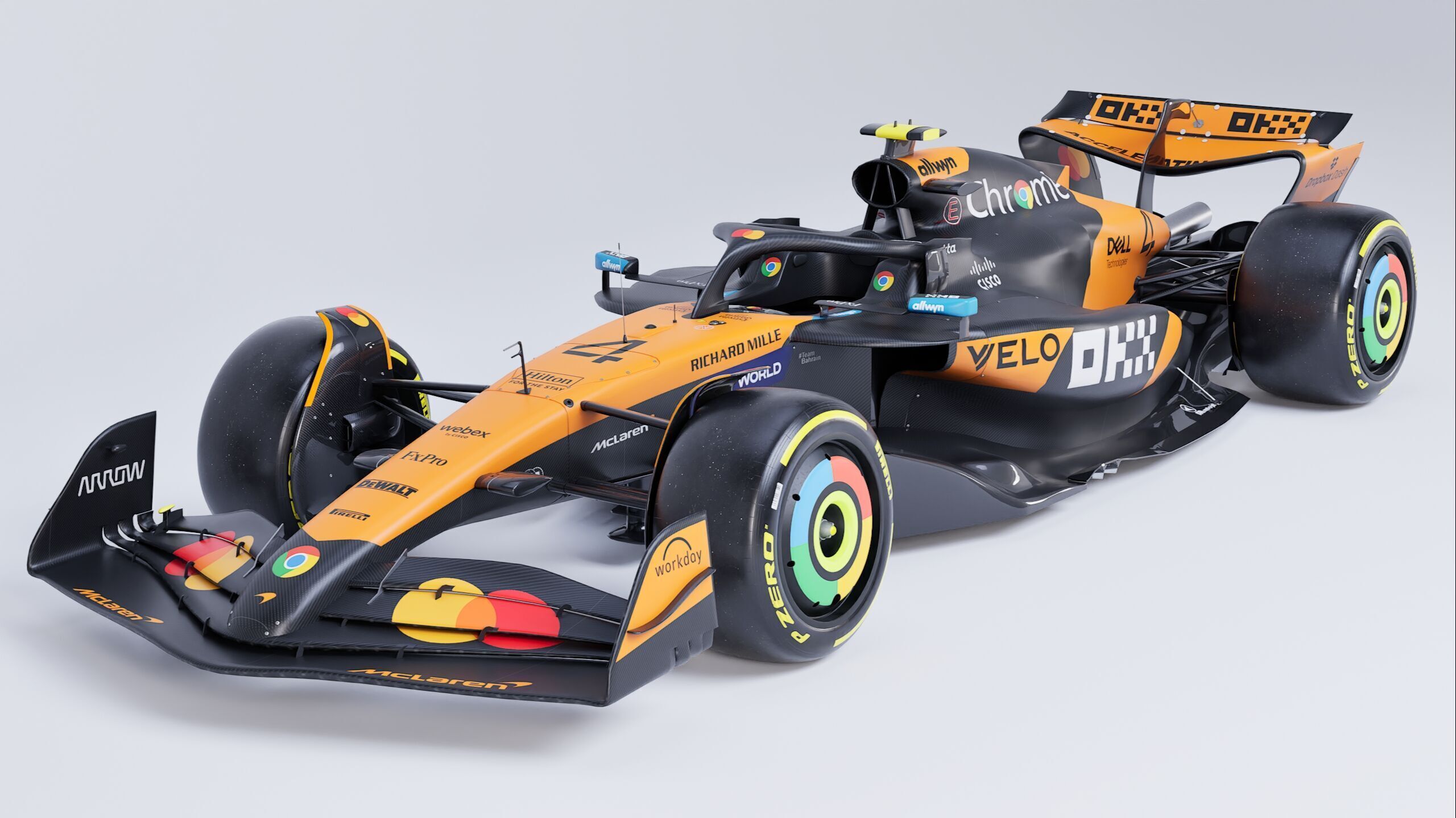 F1 2025 Mclaren MCL39 Formula 1 Race Car Low-poly 3D model Low-poly 3D model_4