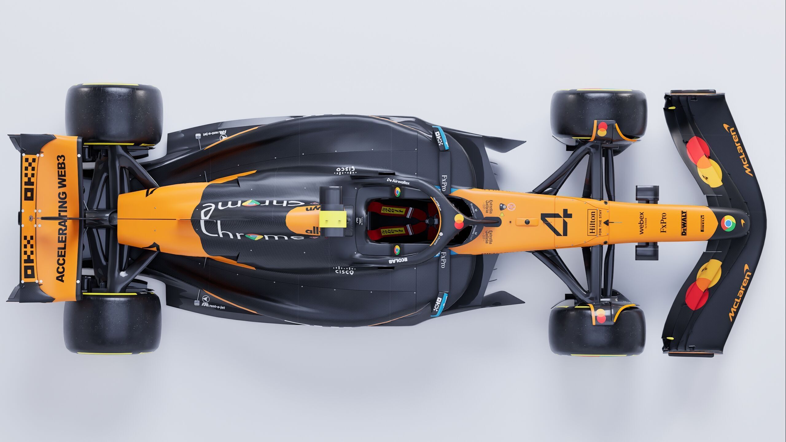 F1 2025 Mclaren MCL39 Formula 1 Race Car Low-poly 3D model Low-poly 3D model_12