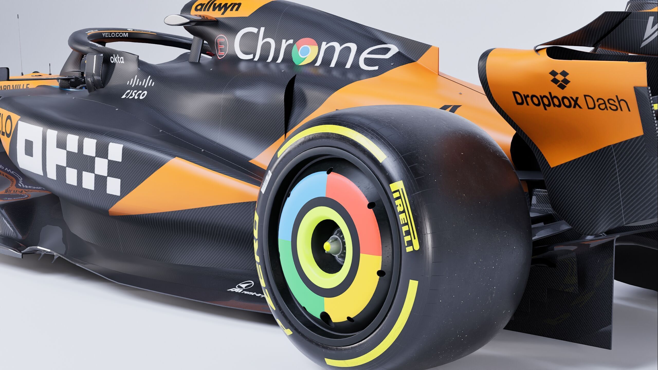 F1 2025 Mclaren MCL39 Formula 1 Race Car Low-poly 3D model Low-poly 3D model_6