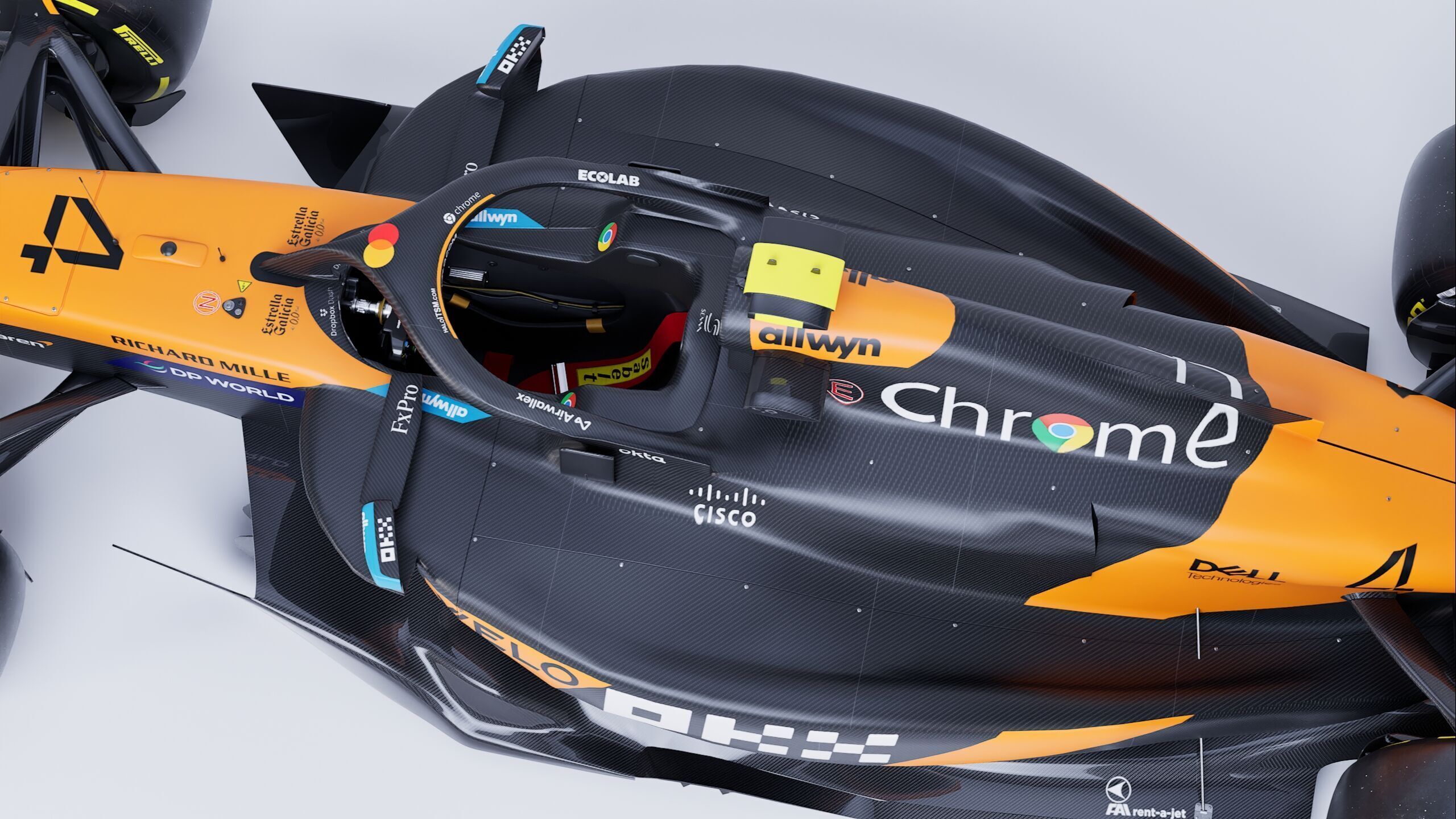 F1 2025 Mclaren MCL39 Formula 1 Race Car Low-poly 3D model Low-poly 3D model_14