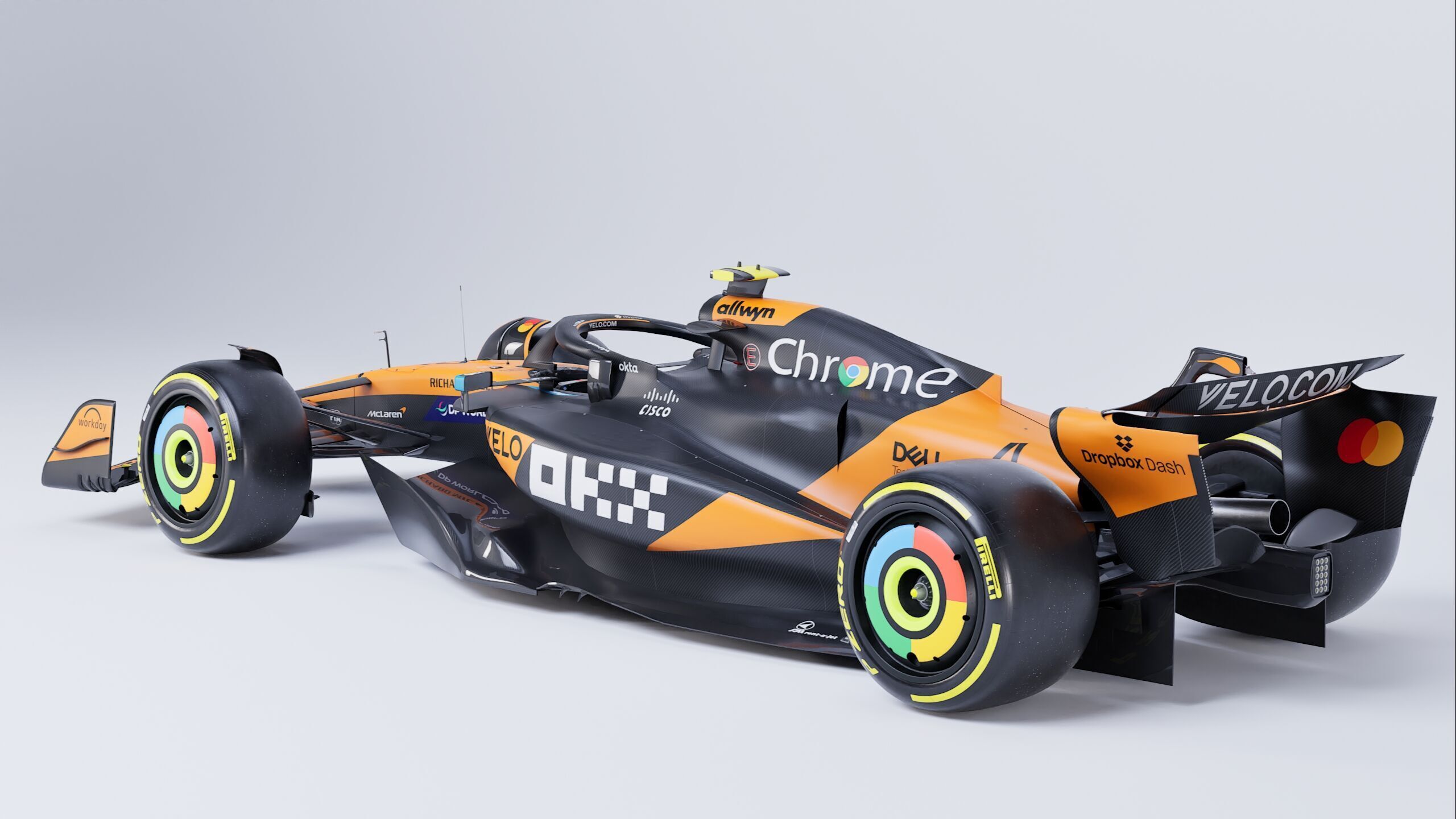 F1 2025 Mclaren MCL39 Formula 1 Race Car Low-poly 3D model Low-poly 3D model_11