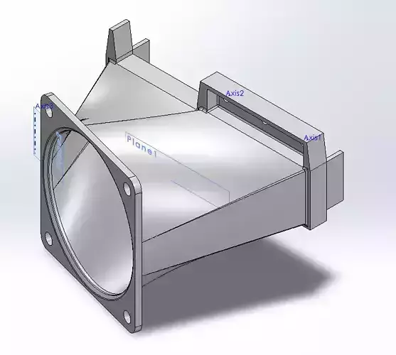 Tesla K10 K20 or K40 duct for 60x60xXX fan 3D print model 3D print model