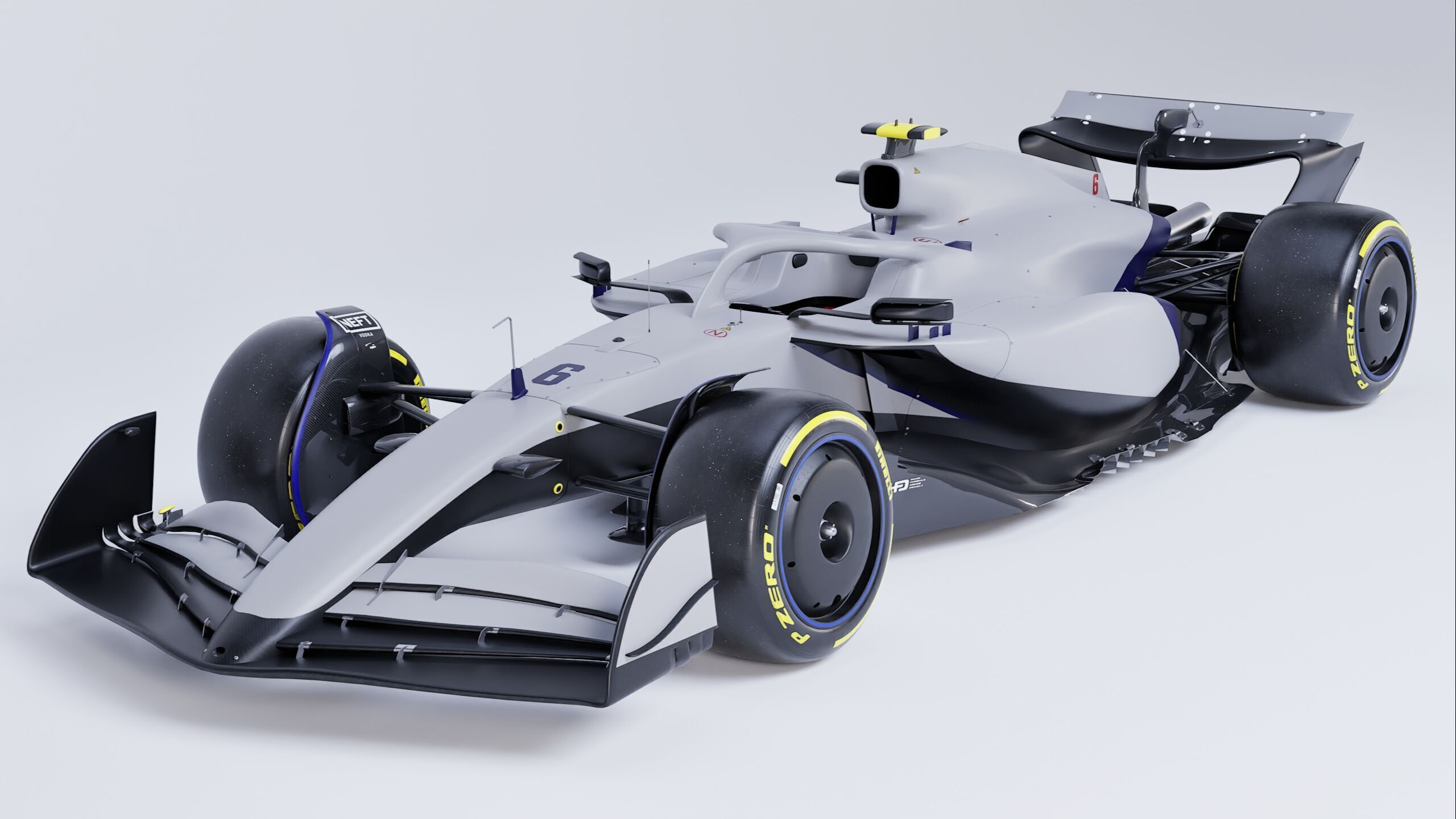 F1 2025 VCARB 02 Formula 1 Race Car Low-poly 3D model Low-poly 3D model_4