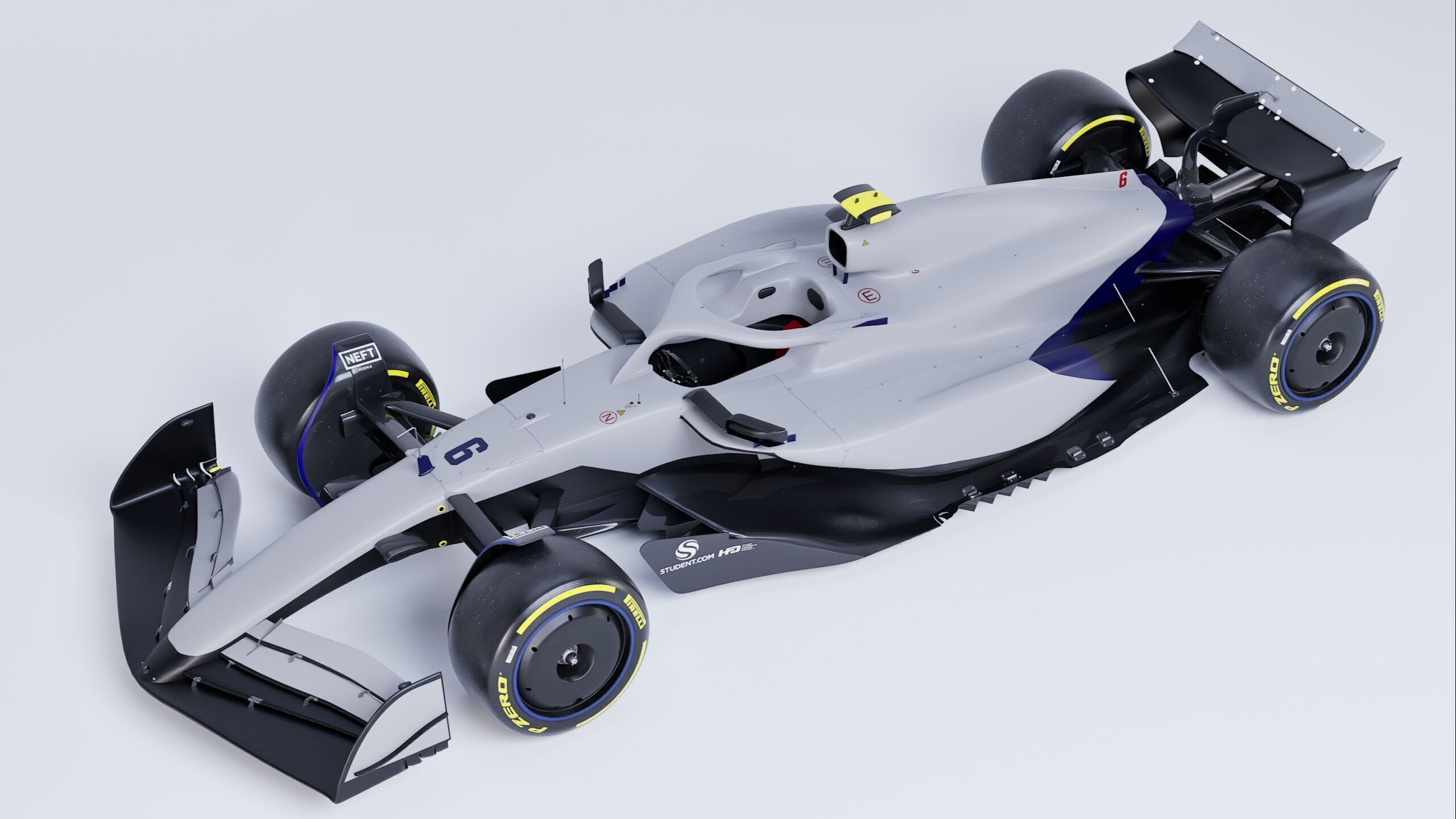 F1 2025 VCARB 02 Formula 1 Race Car Low-poly 3D model Low-poly 3D model_10