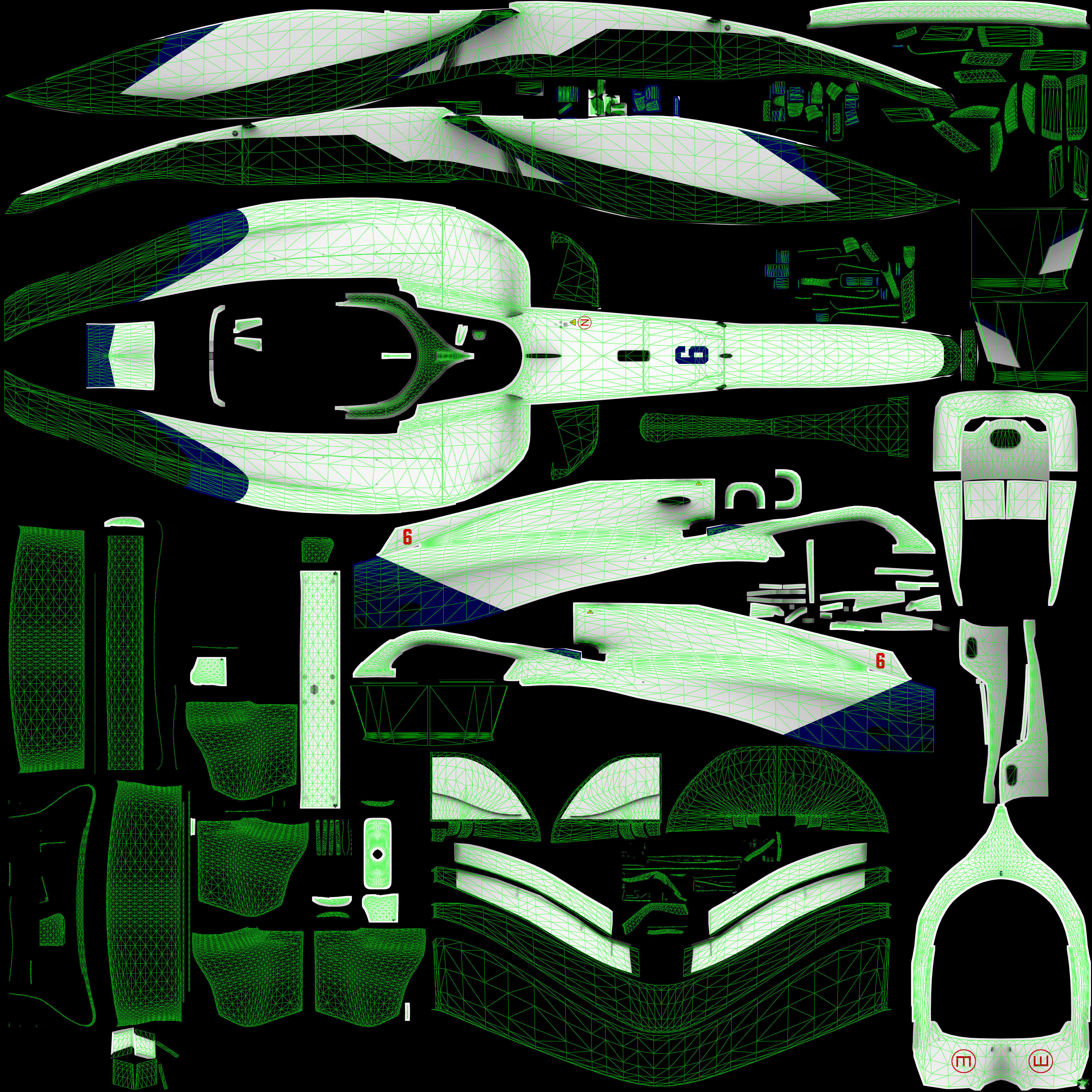 F1 2025 VCARB 02 Formula 1 Race Car Low-poly 3D model Low-poly 3D model_15