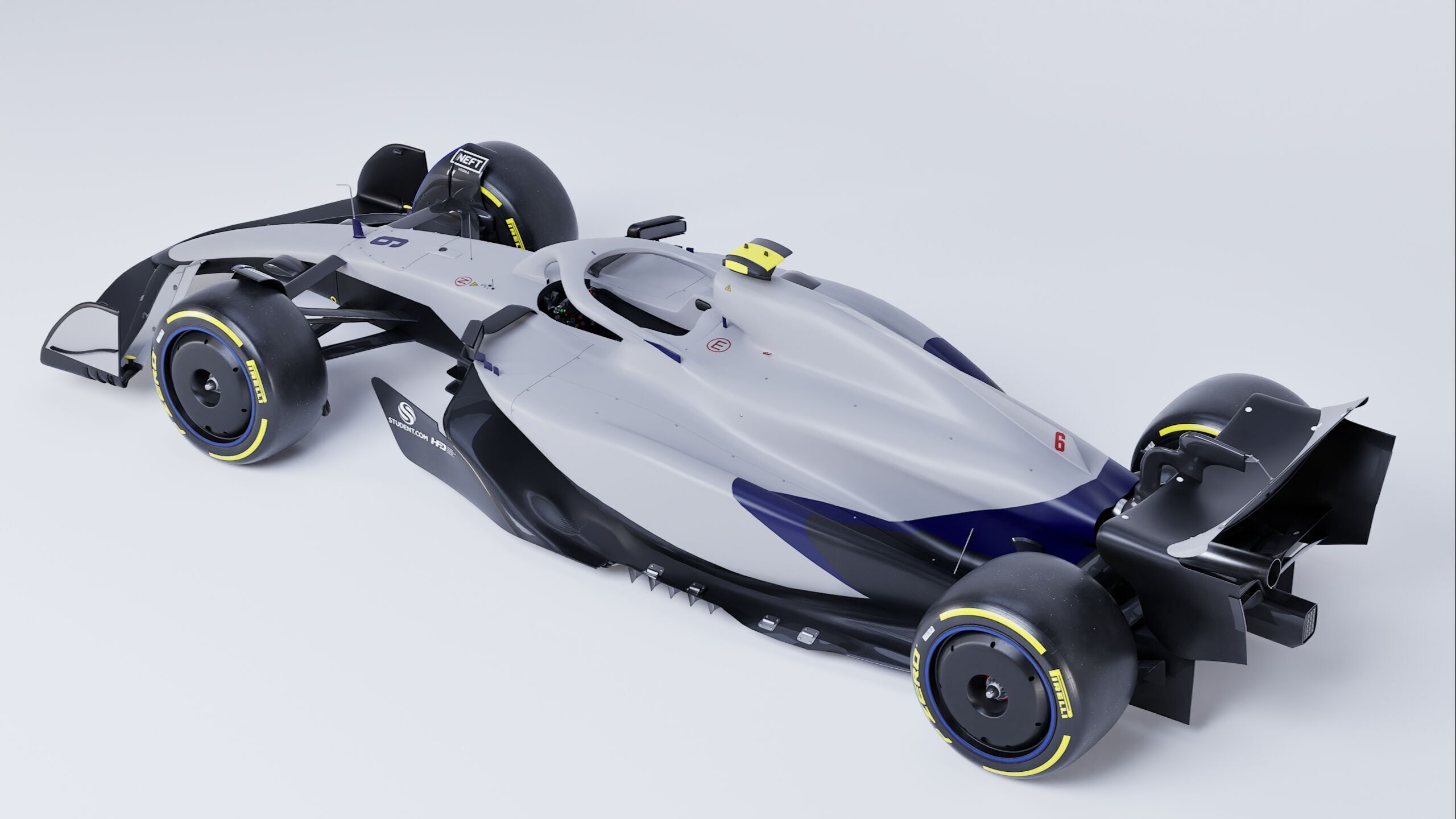 F1 2025 VCARB 02 Formula 1 Race Car Low-poly 3D model Low-poly 3D model_8