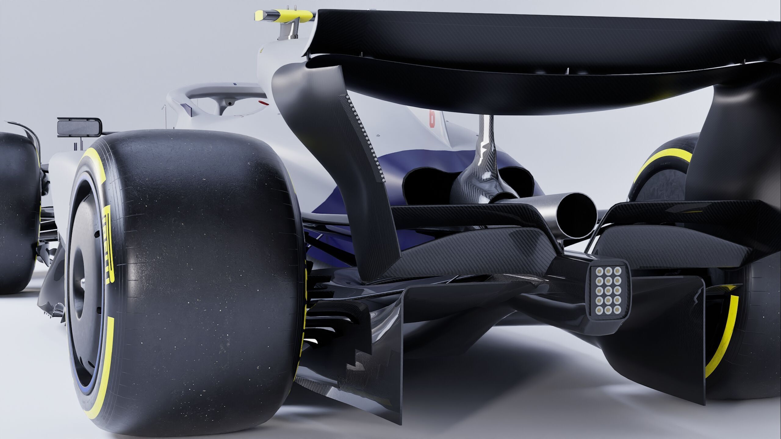 F1 2025 VCARB 02 Formula 1 Race Car Low-poly 3D model Low-poly 3D model_5