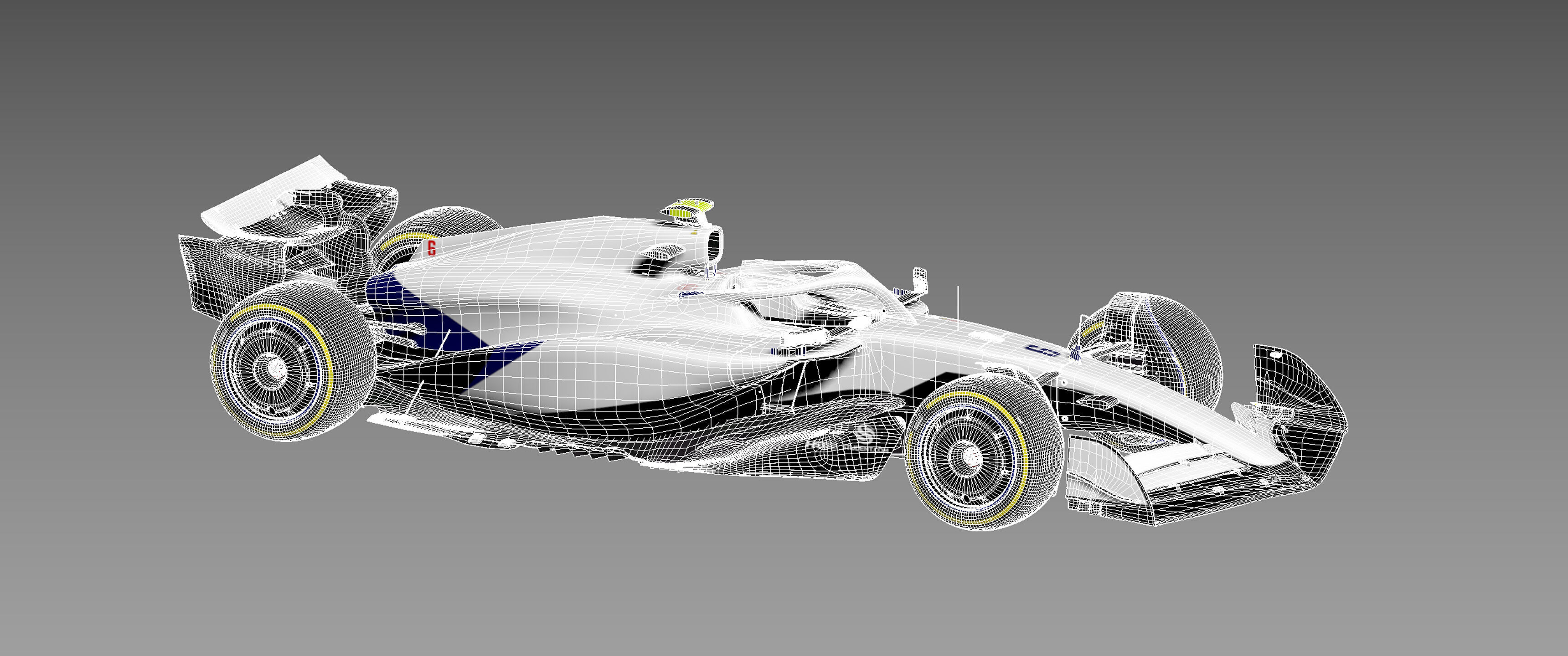 F1 2025 VCARB 02 Formula 1 Race Car Low-poly 3D model Low-poly 3D model_16