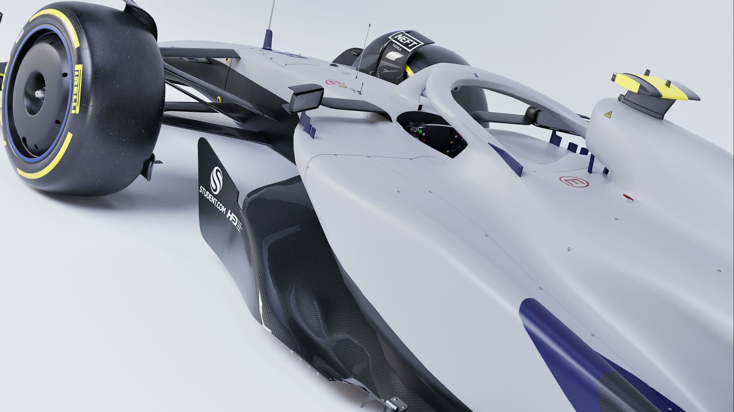 F1 2025 VCARB 02 Formula 1 Race Car Low-poly 3D model Low-poly 3D model_9