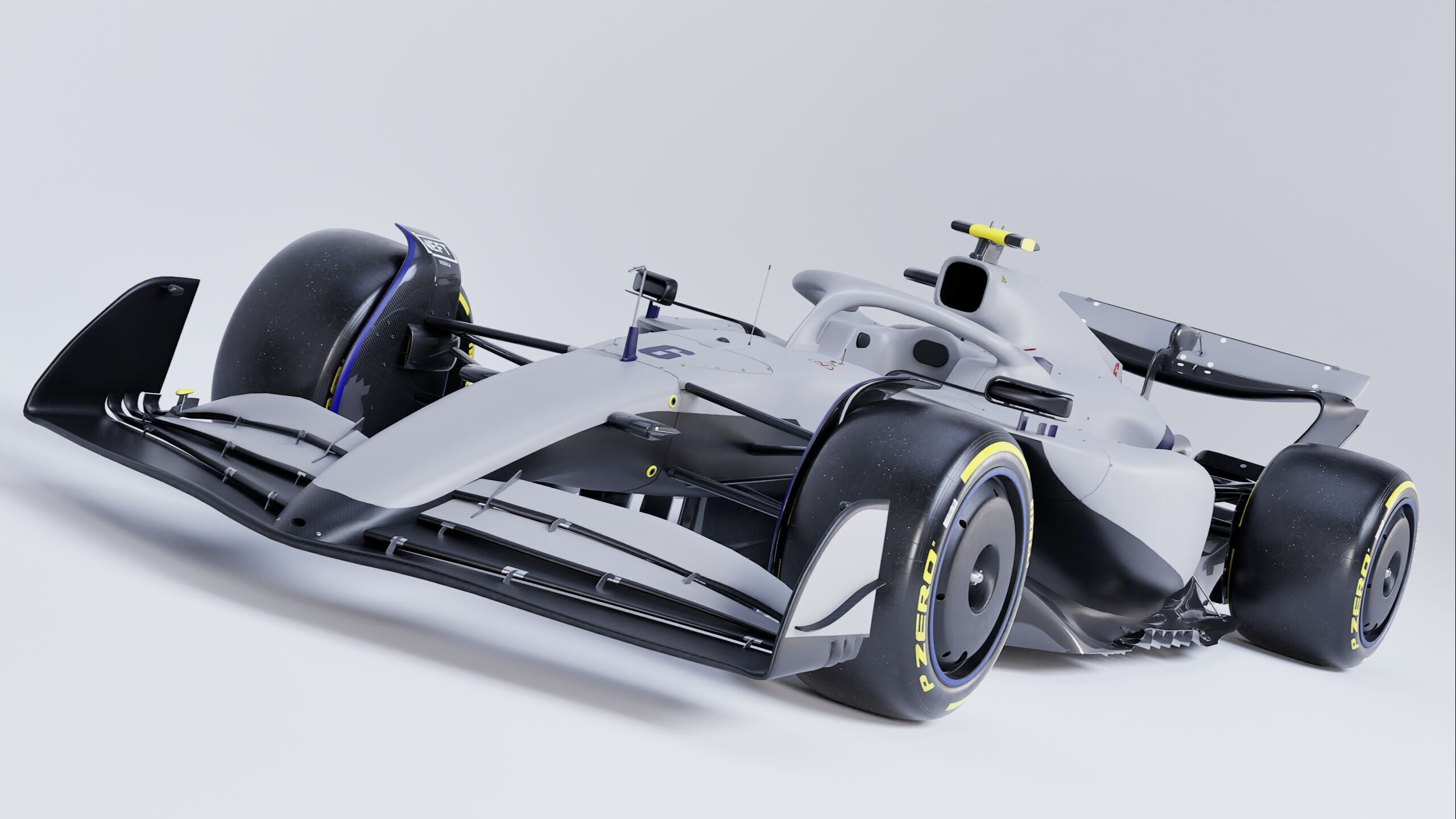 F1 2025 VCARB 02 Formula 1 Race Car Low-poly 3D model Low-poly 3D model_7