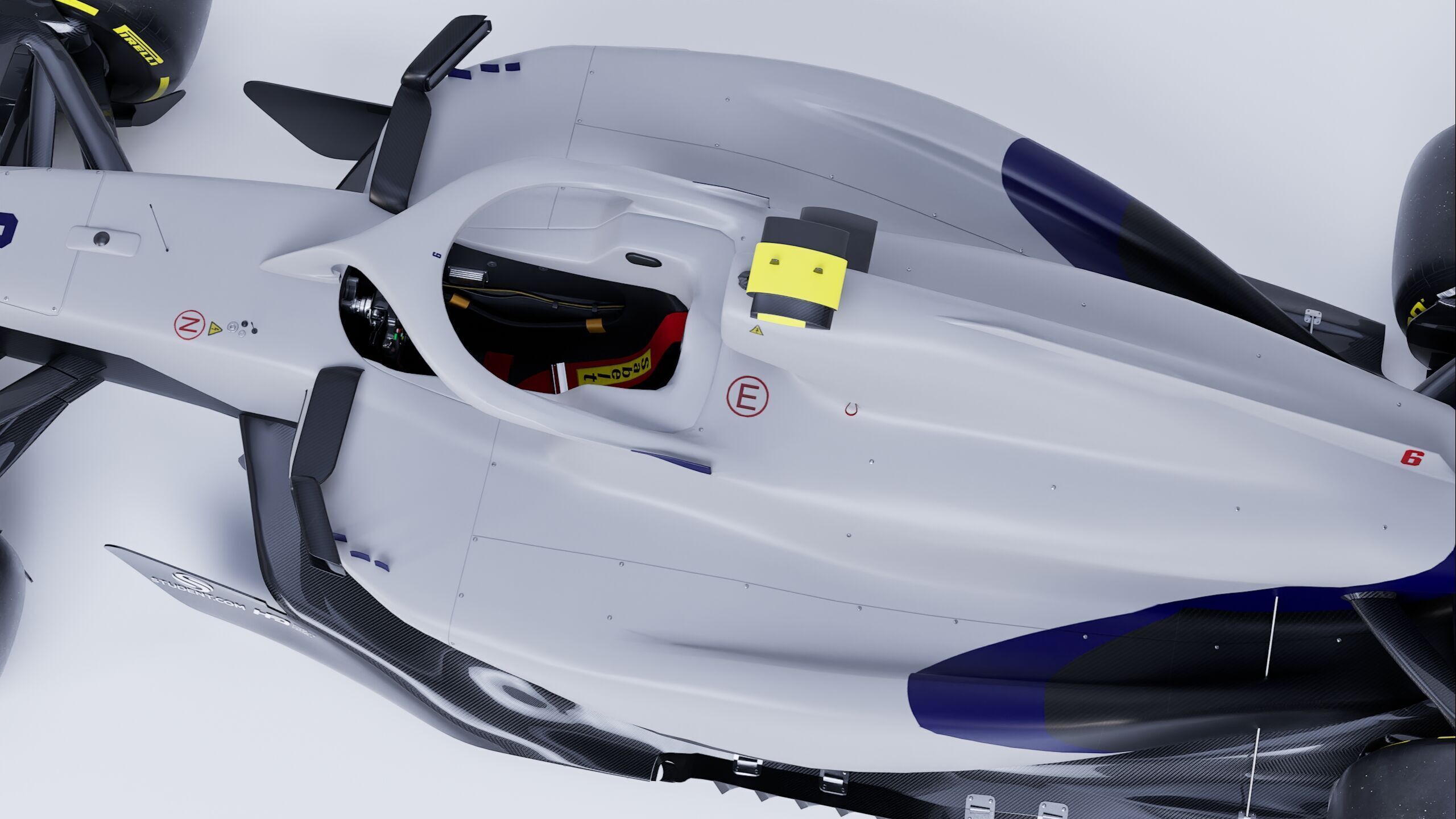 F1 2025 VCARB 02 Formula 1 Race Car Low-poly 3D model Low-poly 3D model_14