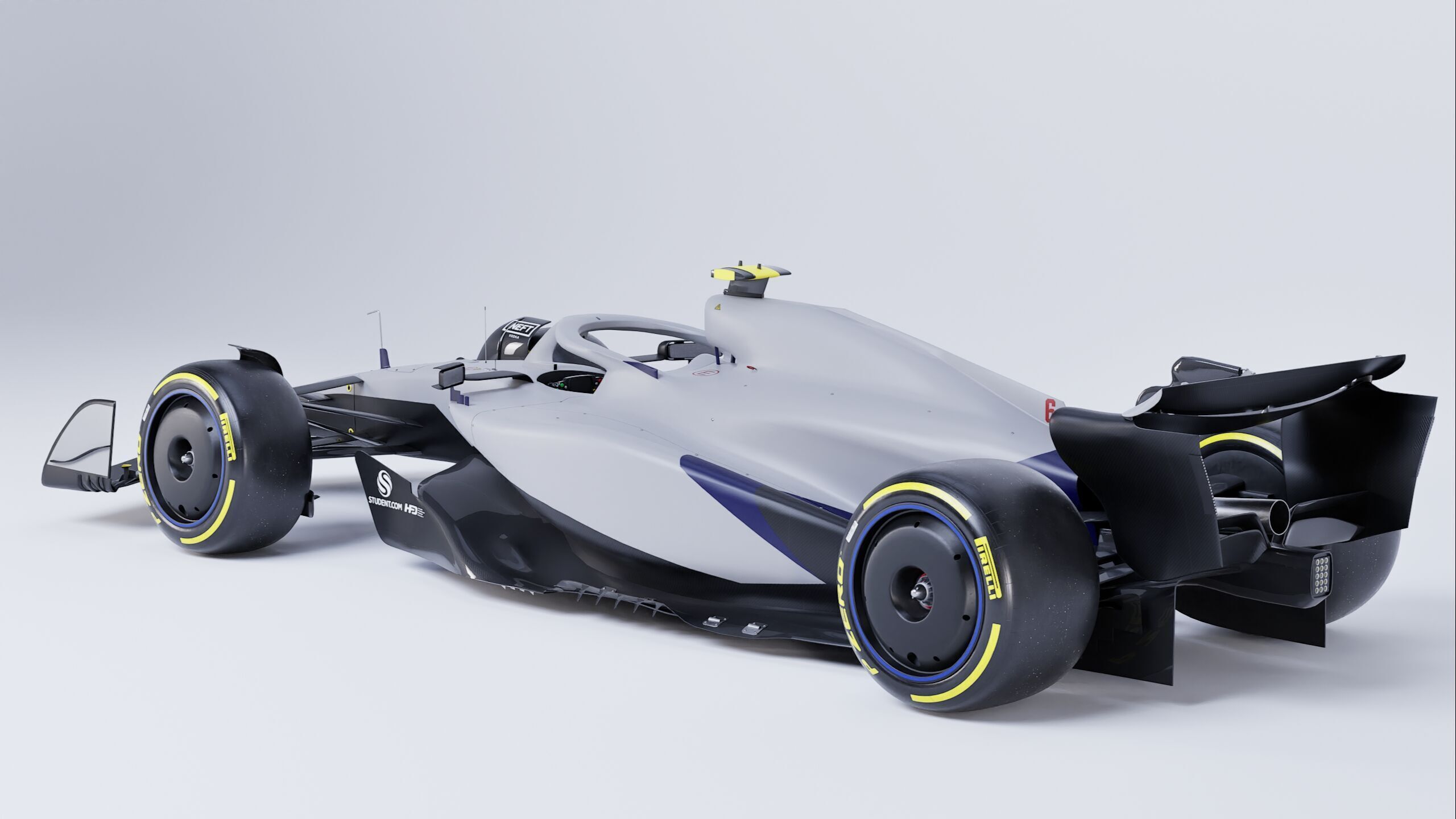 F1 2025 VCARB 02 Formula 1 Race Car Low-poly 3D model Low-poly 3D model_11