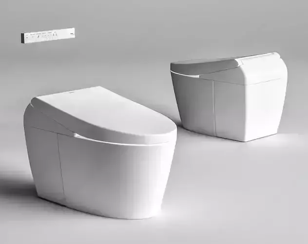Smart toilet 3D model
